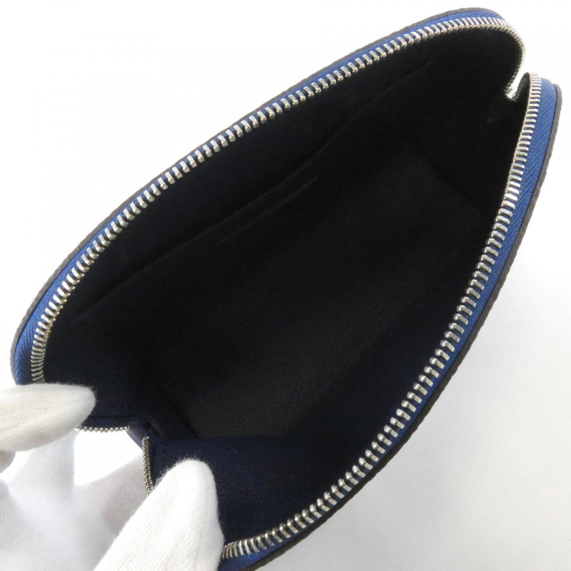Louis Vuitton Blue Coated Canvas Handbag Pochette Pouch (Pre-Owned)
