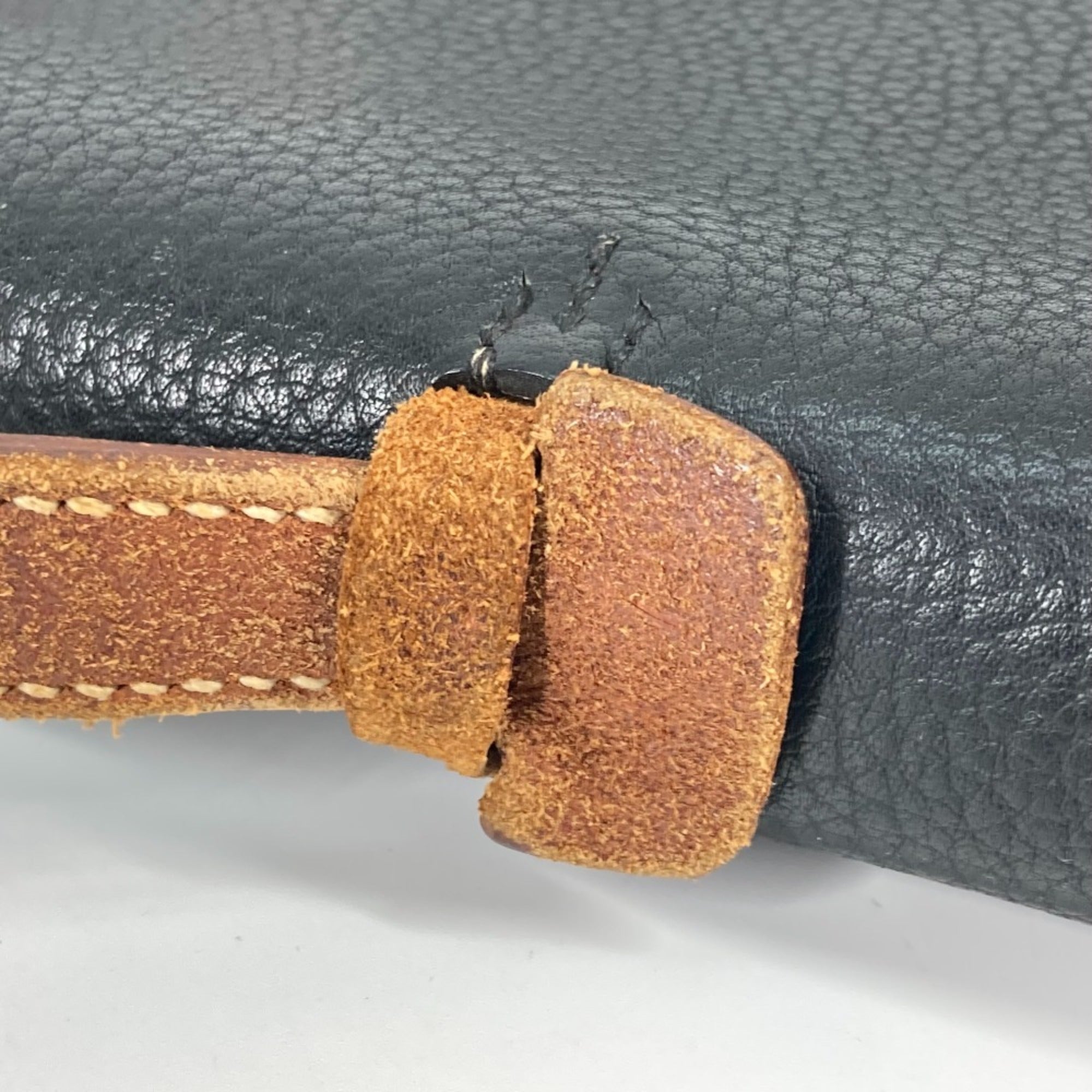 Hermes Black Leather Briefcase (Pre-Owned)