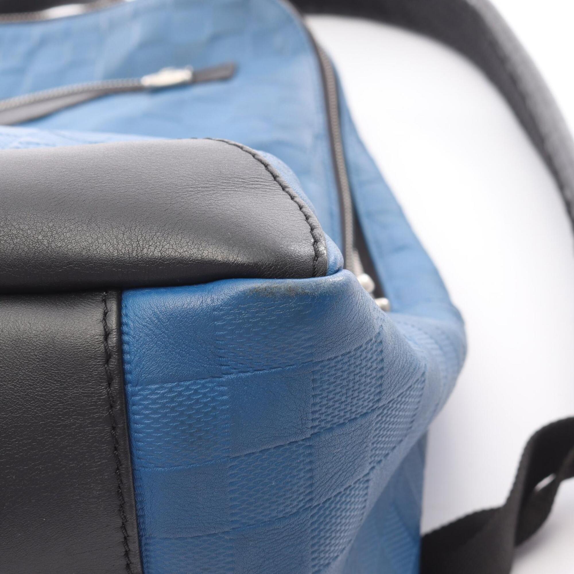 Louis Vuitton Black Blue Infini Damier Infini Backpack (Pre-Owned)