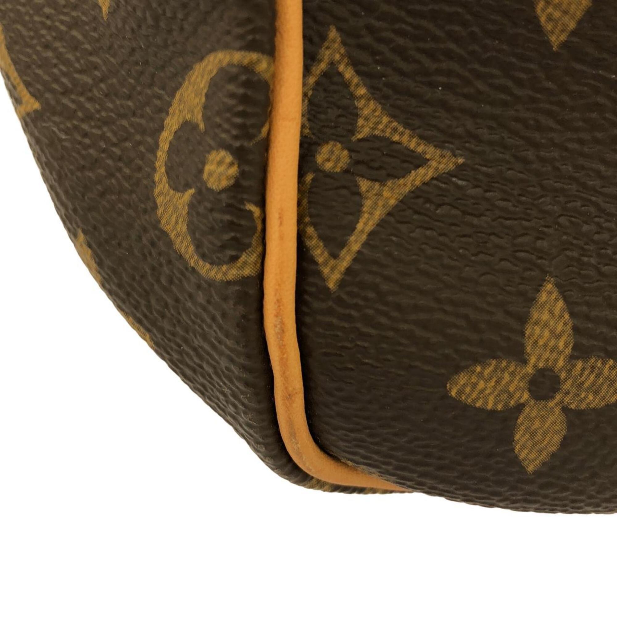 Louis Vuitton Monogram Marron Coated Canvas Boston Bag (Pre-Owned)