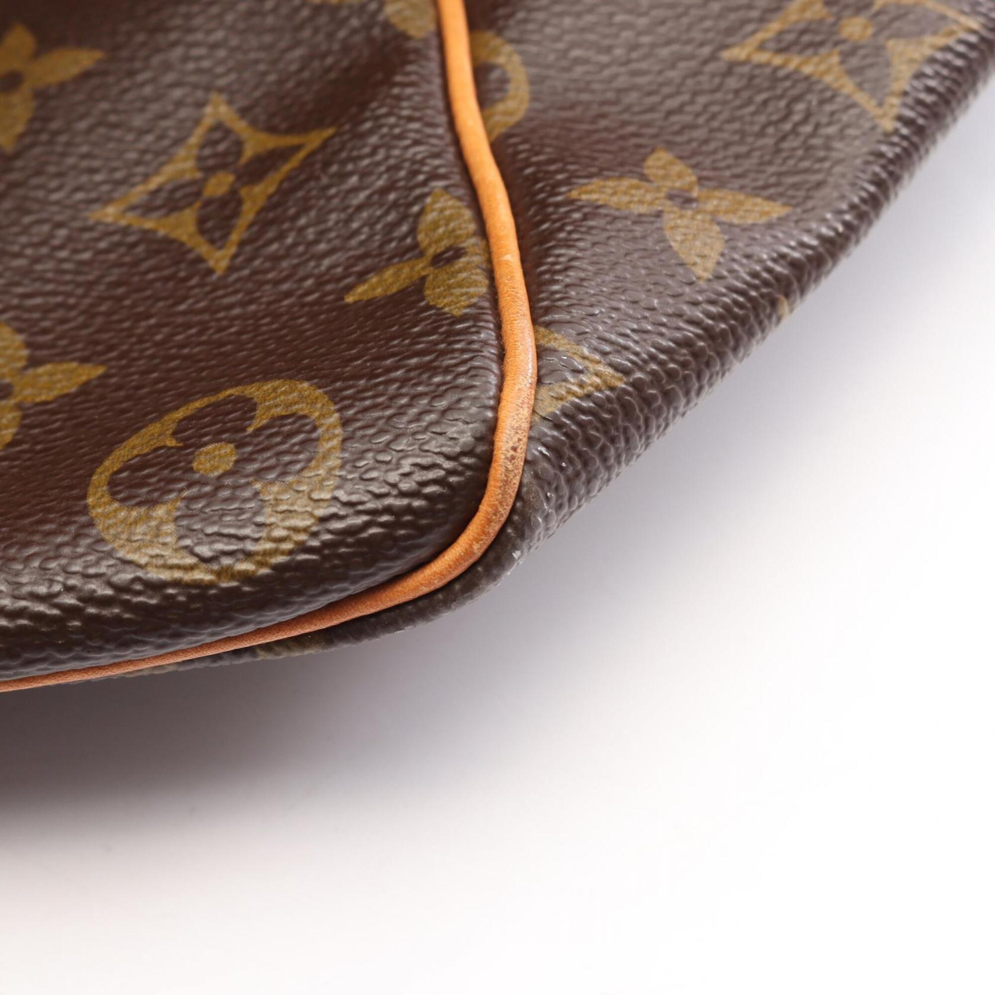 Louis Vuitton Brown Coated Canvas Pvc Leather Boston Bag Handbag (Pre-Owned)