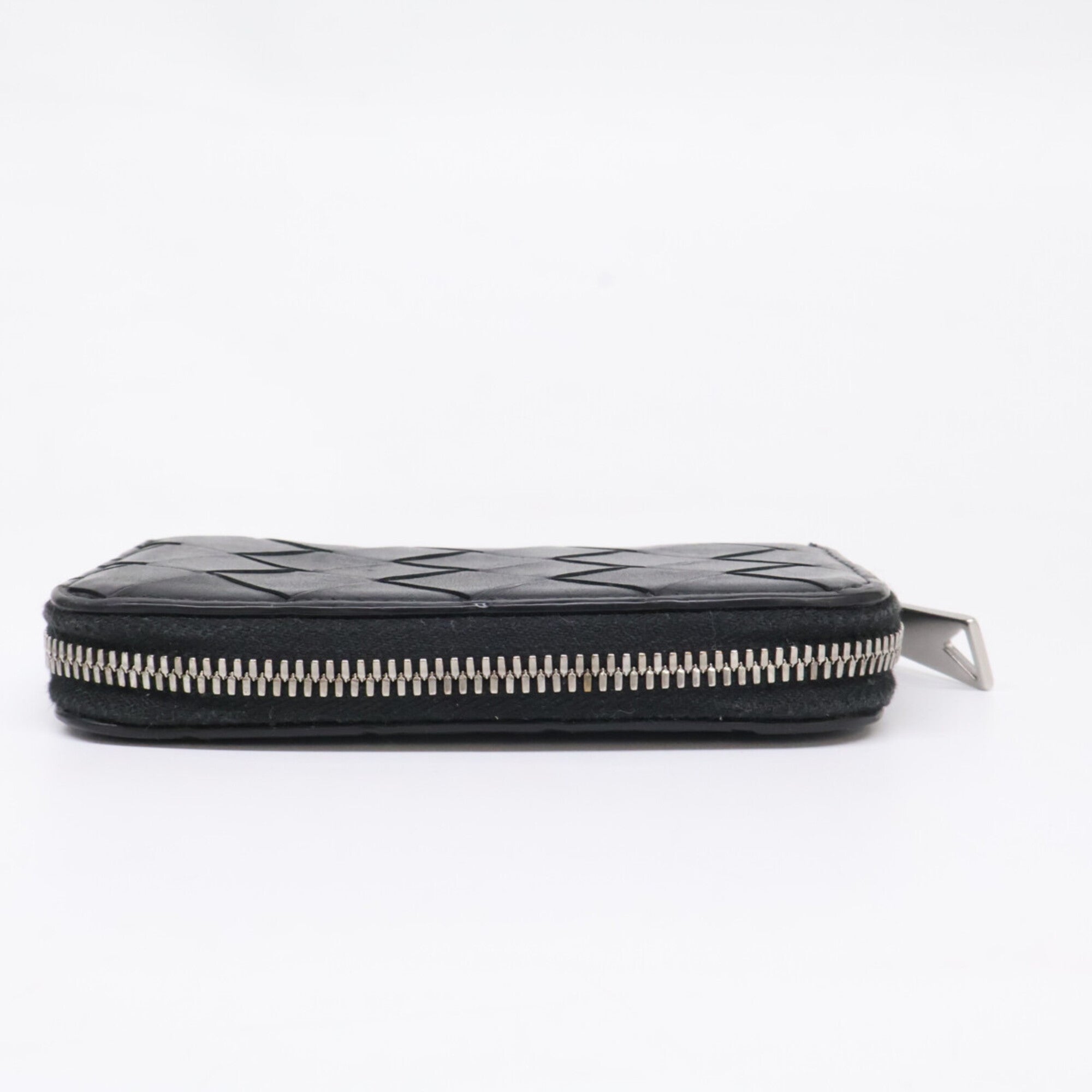 Bottega Veneta Black Leather Long Wallet (Bi-Fold) (Pre-Owned)