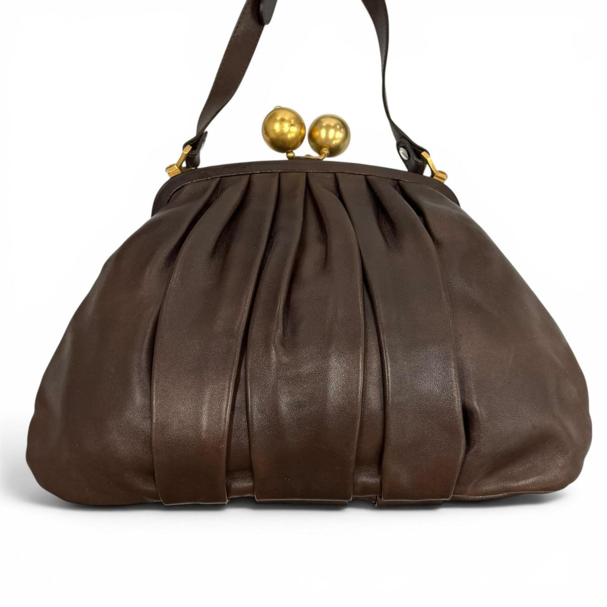 Marni Brown Leather Shoulder Bag (Pre-Owned)