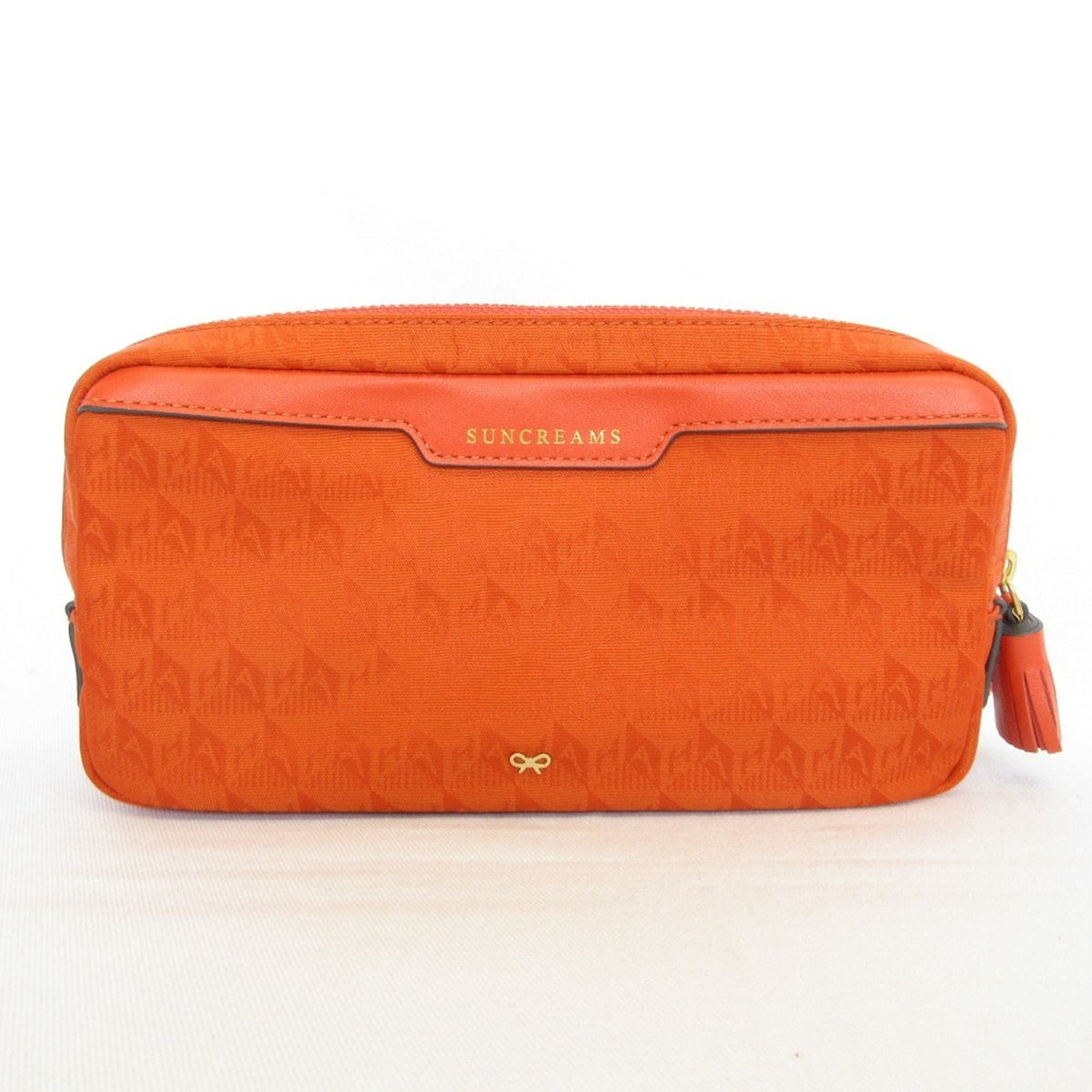 Anya Hindmarch Clear Orange Clutch Bag (Pre-Owned)