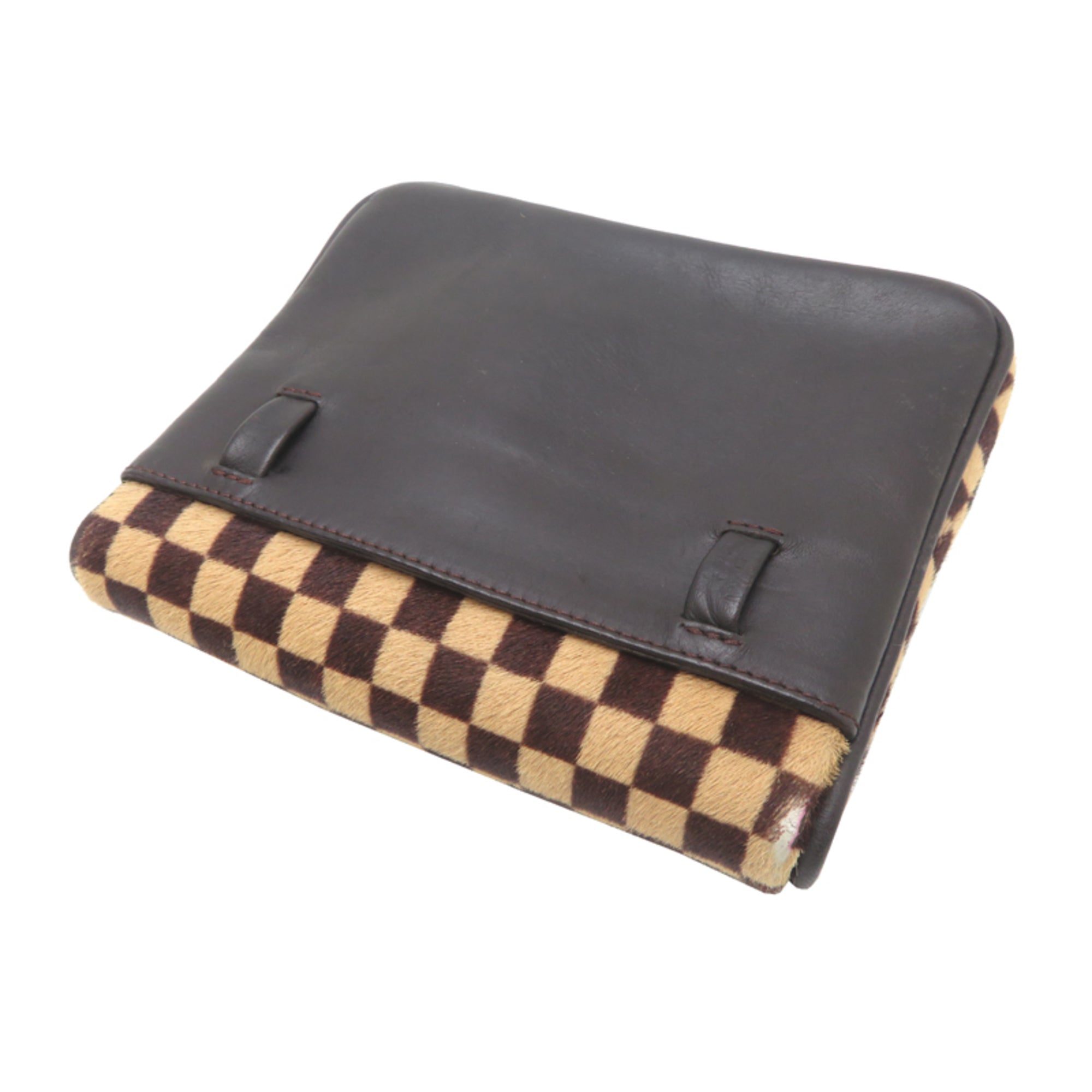 Louis Vuitton Brown Ebene Leather Shoulder Bag (Pre-Owned)