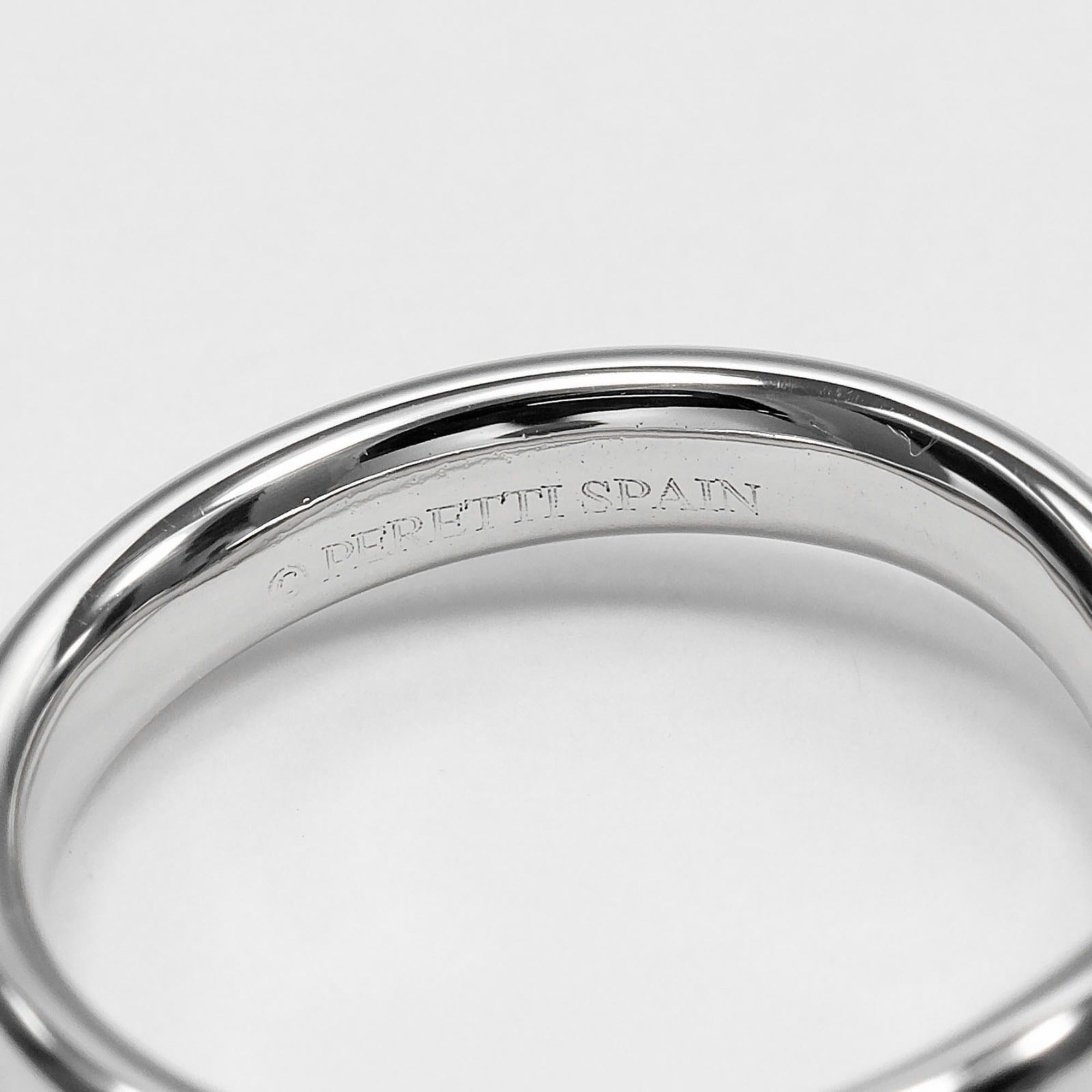 Tiffany Platinum Platinum 950 Band Ring (Pre-Owned)