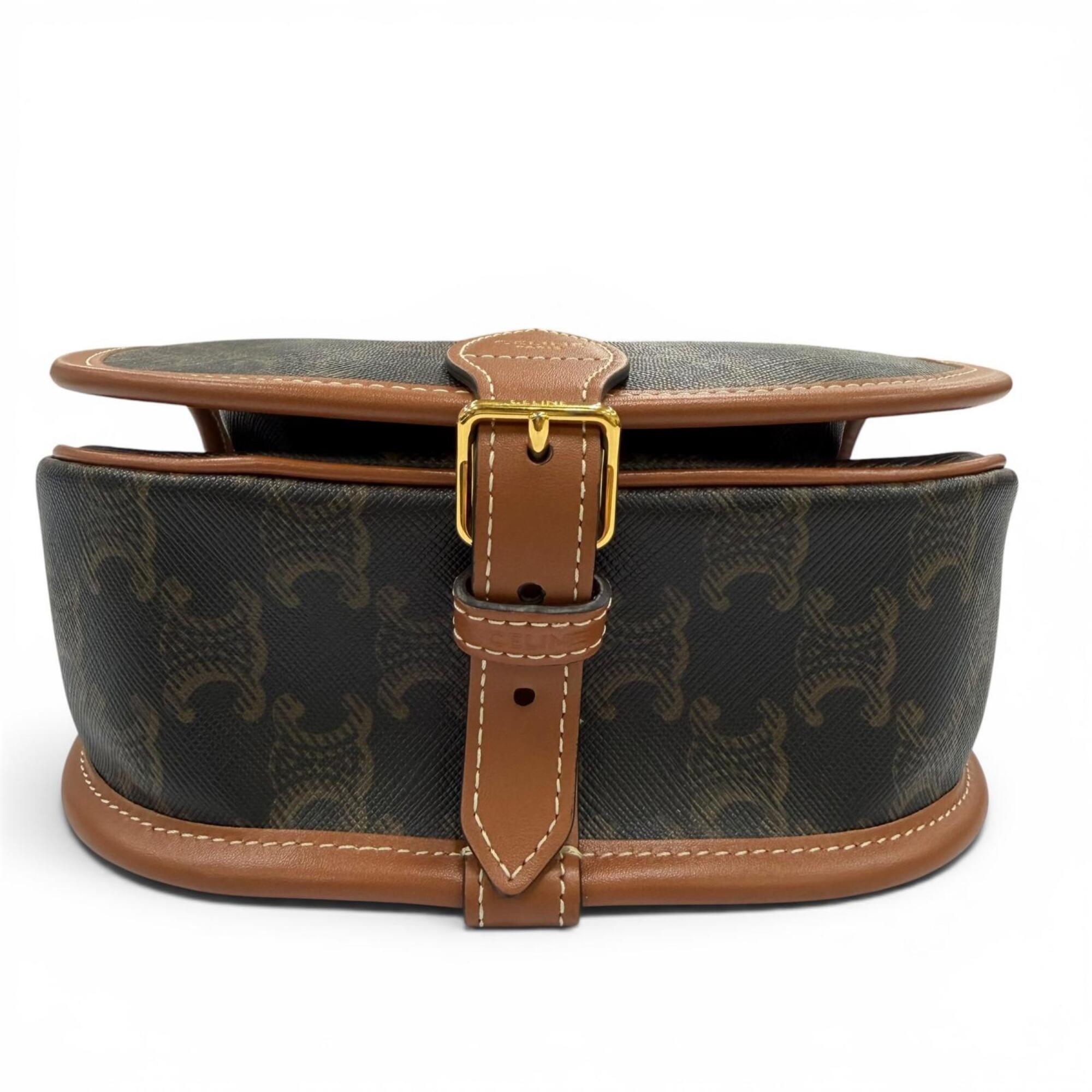 Celine Canvas Shoulder Bag (Pre-Owned)