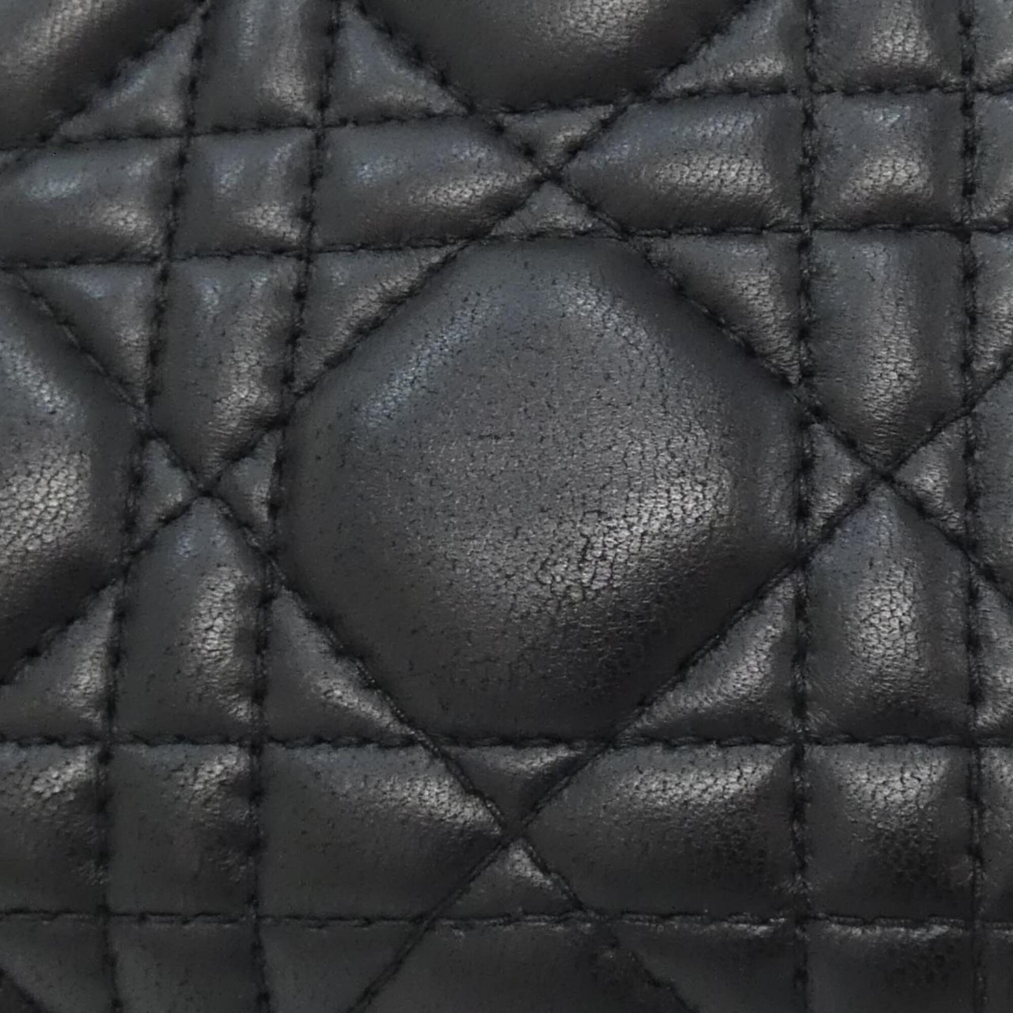 Christian Dior Black Leather Handbag (Pre-Owned)