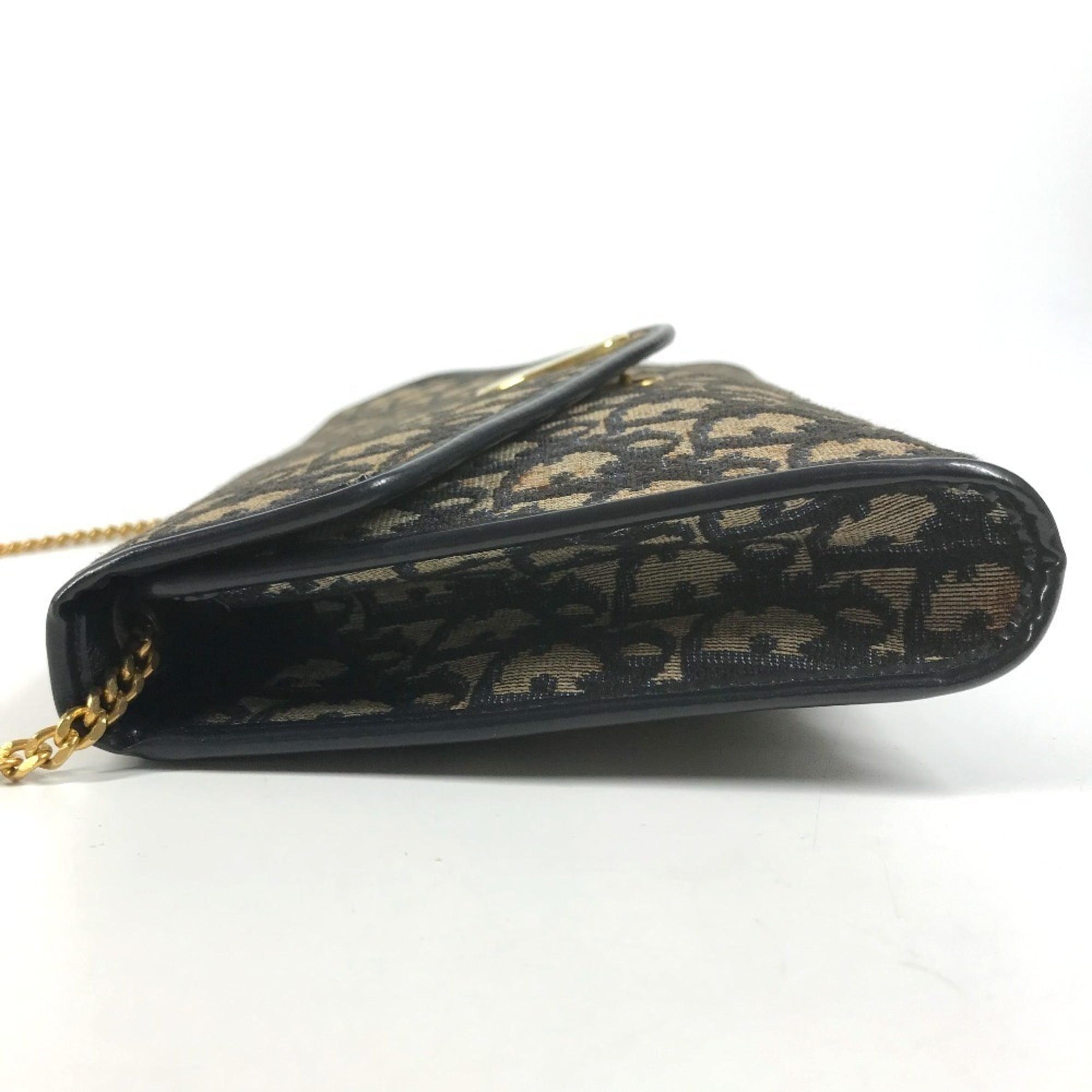Christian Dior Navy Trotter Clutch Bag Shoulder Bag (Pre-Owned)