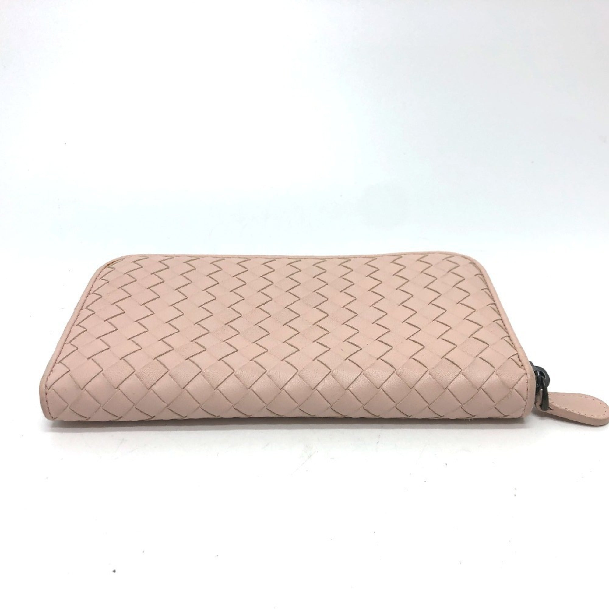 Bottega Veneta Pink Intrecciato Long Wallet (Bi-Fold) (Pre-Owned)