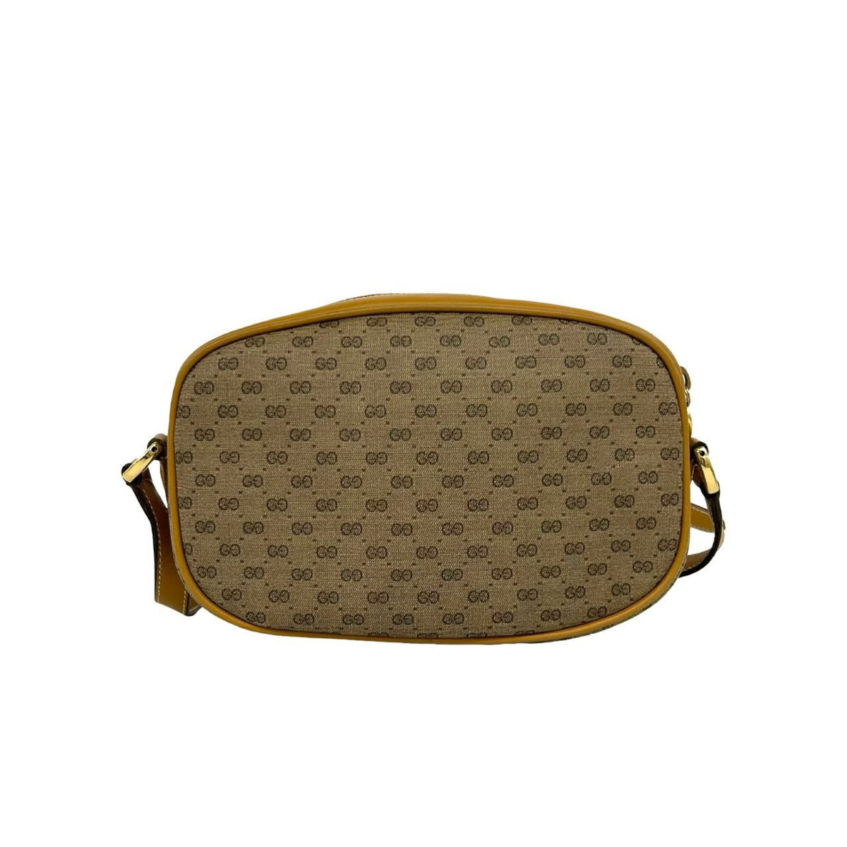 Gucci Brown Leather Pvc Pochette Shoulder Bag (Pre-Owned)