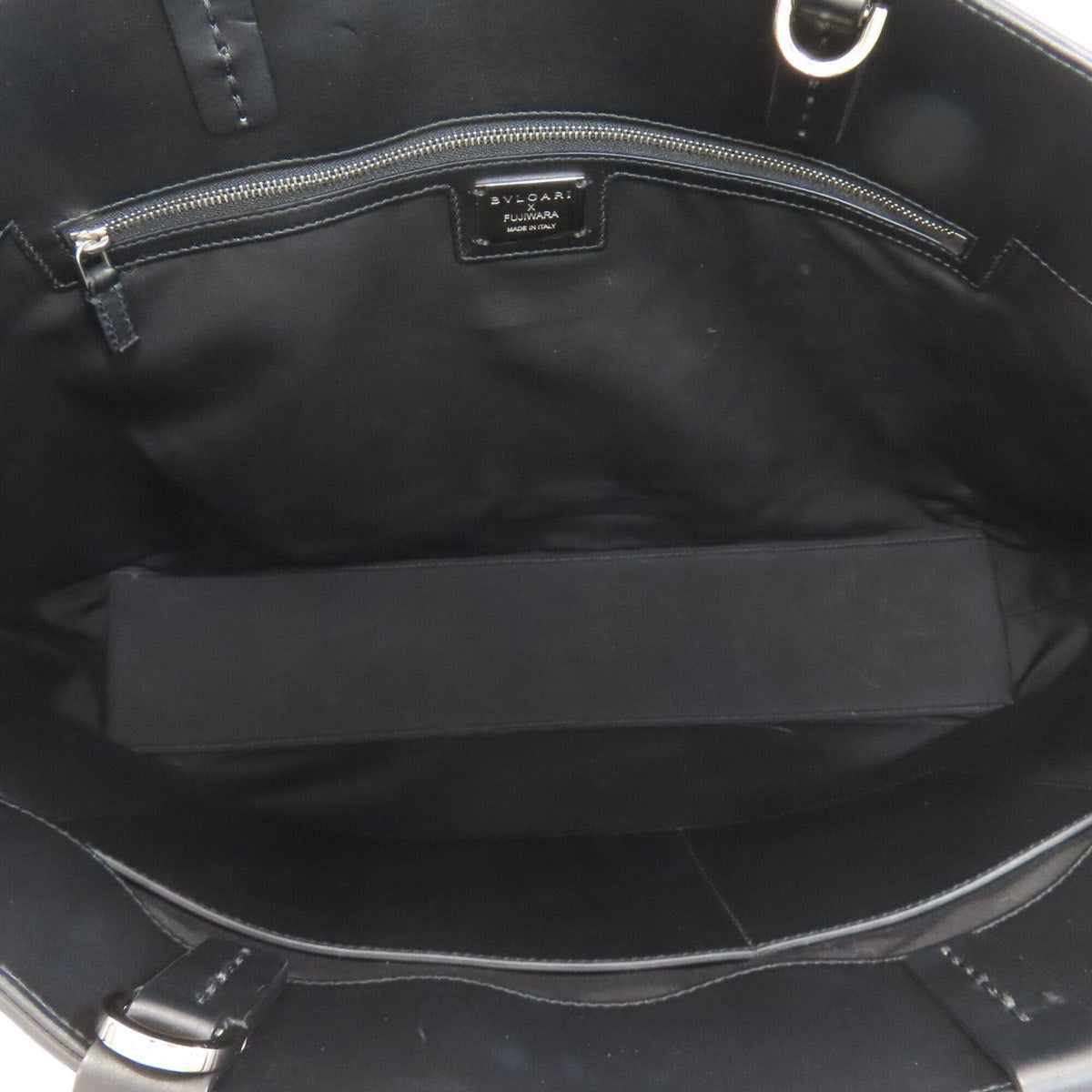 Bvlgari Black Leather Tote Bag (Pre-Owned)
