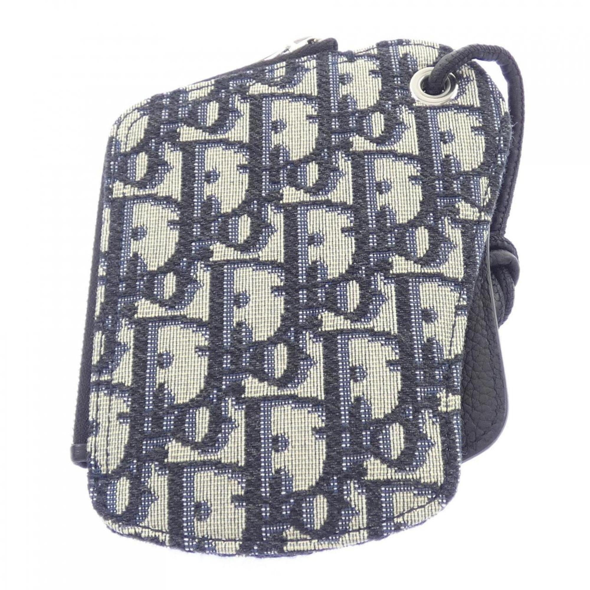Christian Dior Beige Navy Pouch (Pre-Owned)