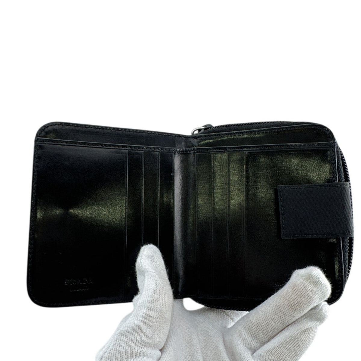 Prada Black Nylon Wallet (Bi-Fold) (Pre-Owned)