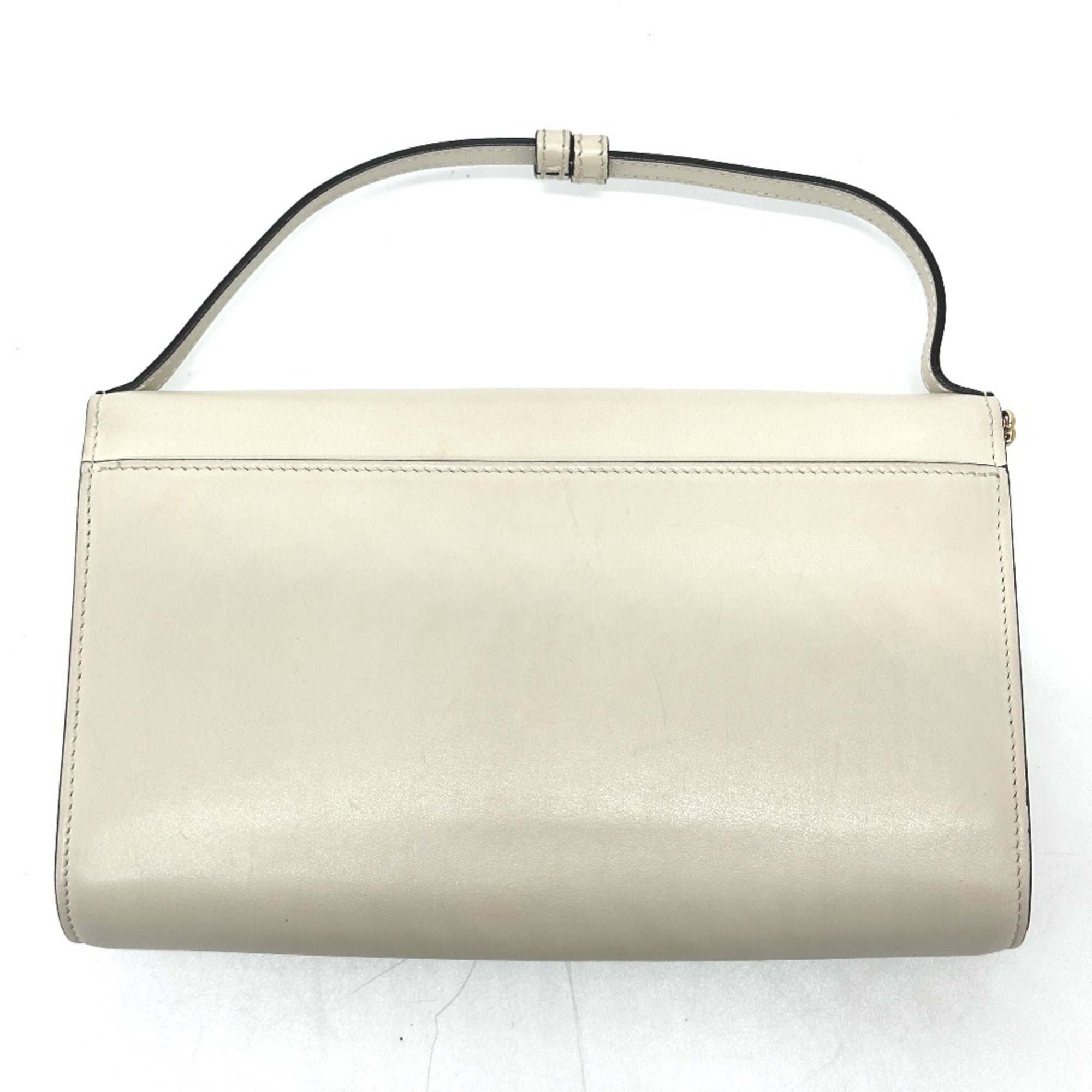 Gucci White Leather Shoulder Bag (Pre-Owned)