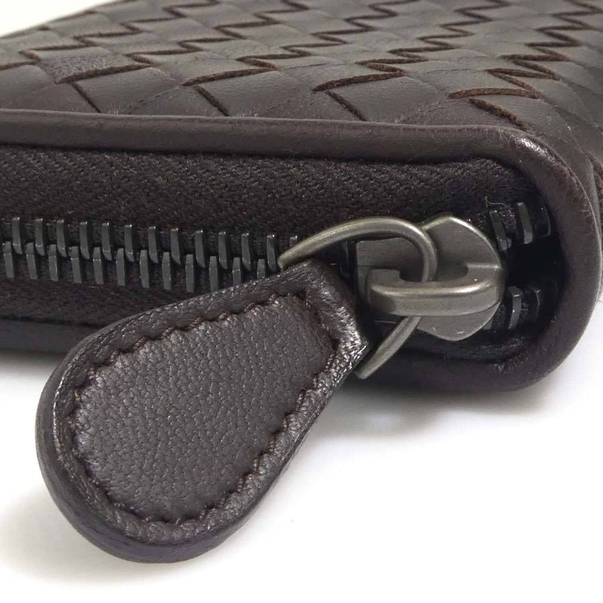 Bottega Veneta Brown Intrecciato Coin Purse/Coin Case (Pre-Owned)