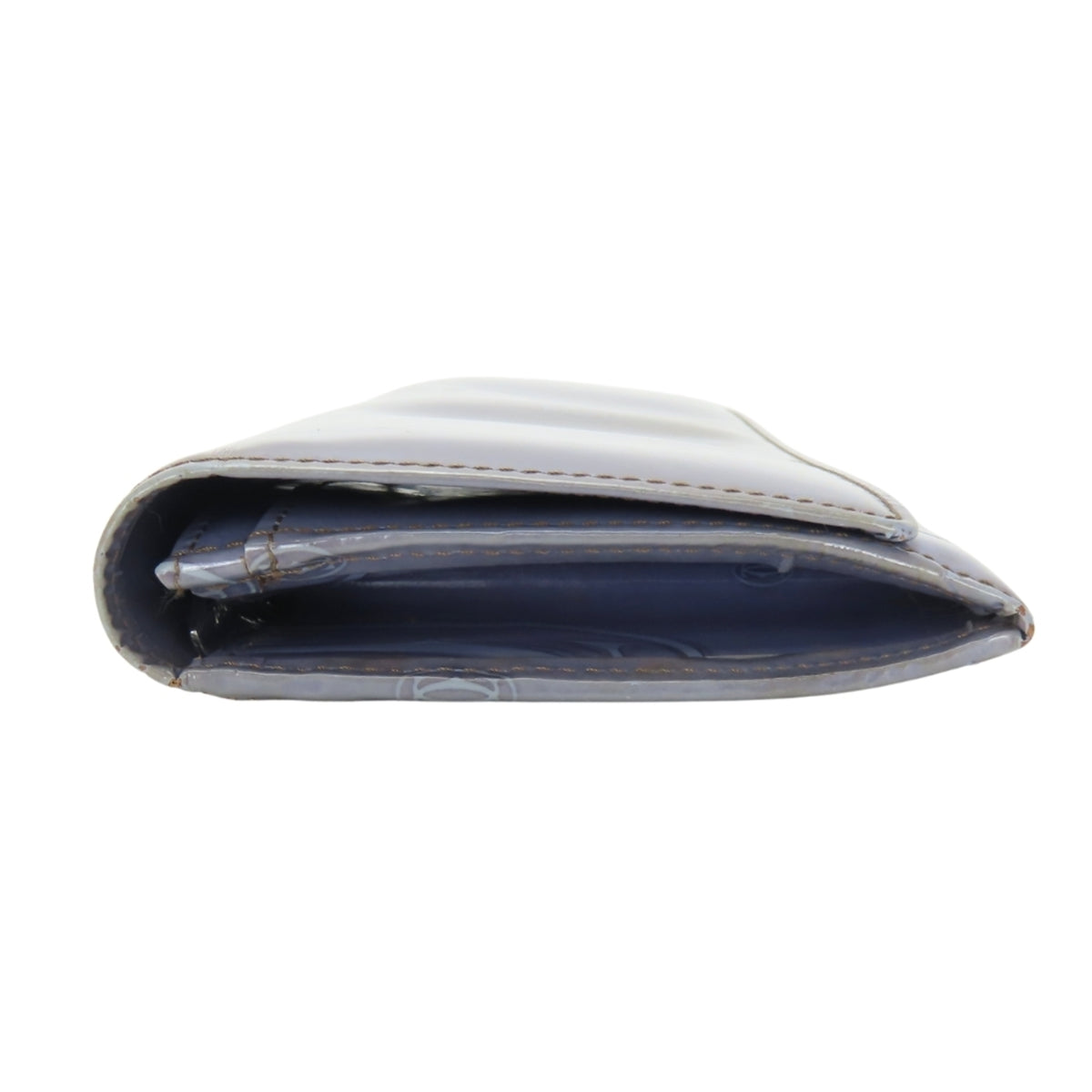 Cartier Purple Leather Long Wallet (Bi-Fold) (Pre-Owned)