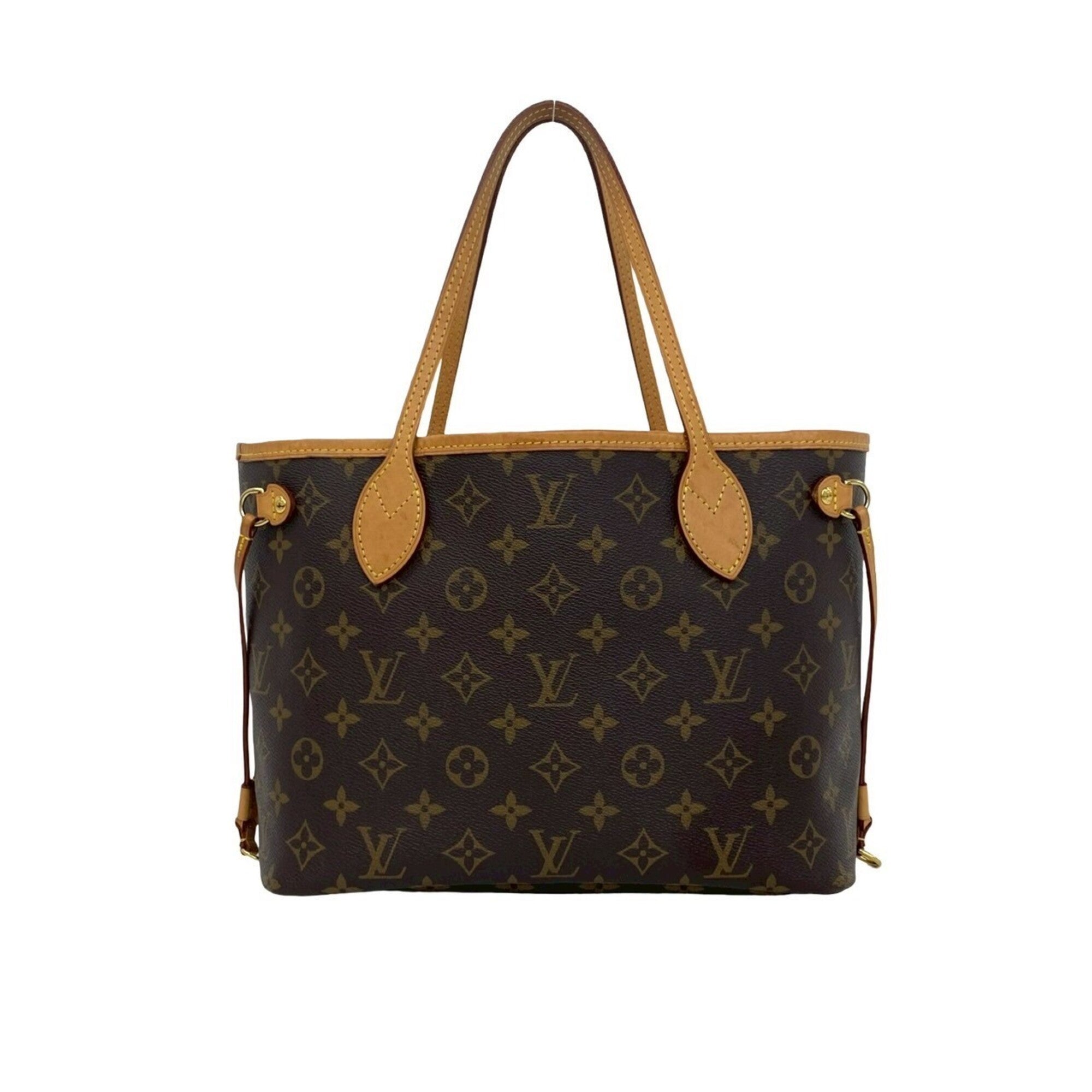 Louis Vuitton Brown Leather Pvc Handbag Tote Bag (Pre-Owned)