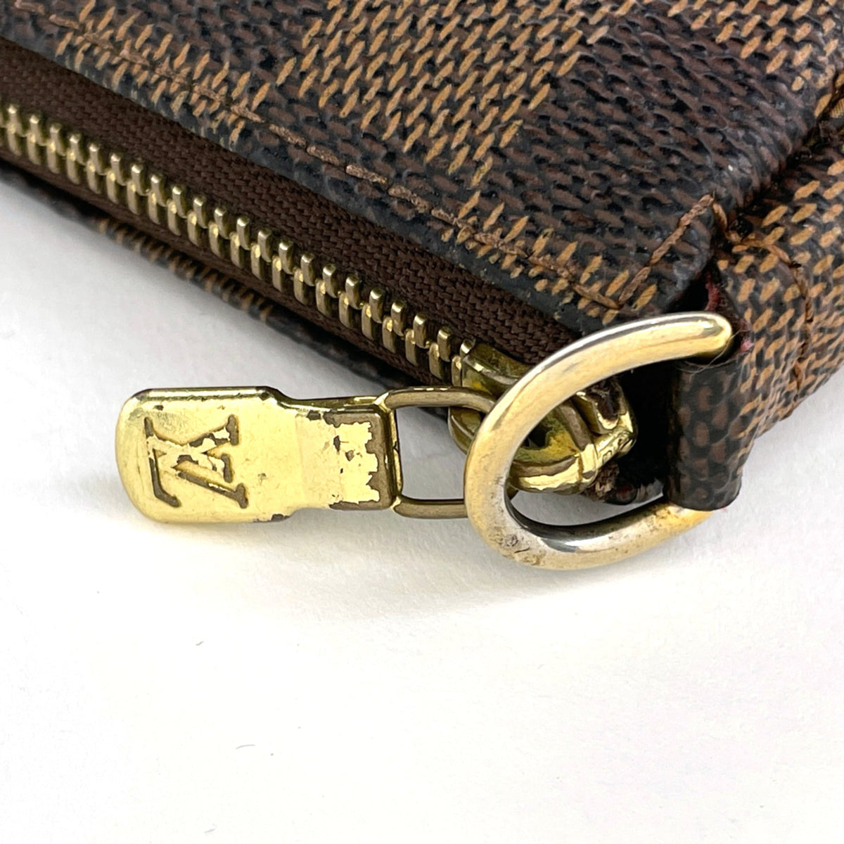 Louis Vuitton Brown Damier Canvas Pochette Pouch (Pre-Owned)