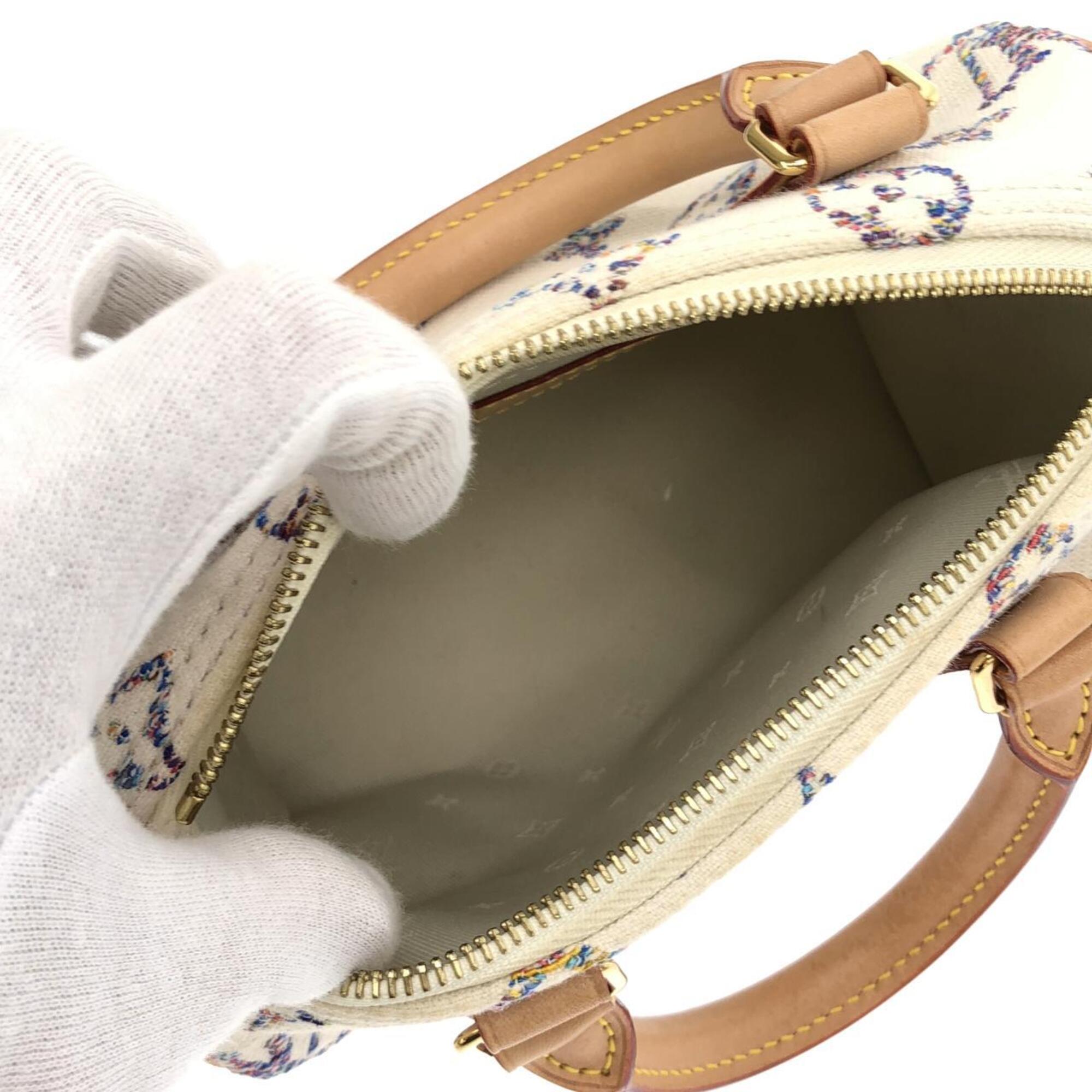 Louis Vuitton Monogram Multicolore White Jacquard Boston Bag (Pre-Owned)