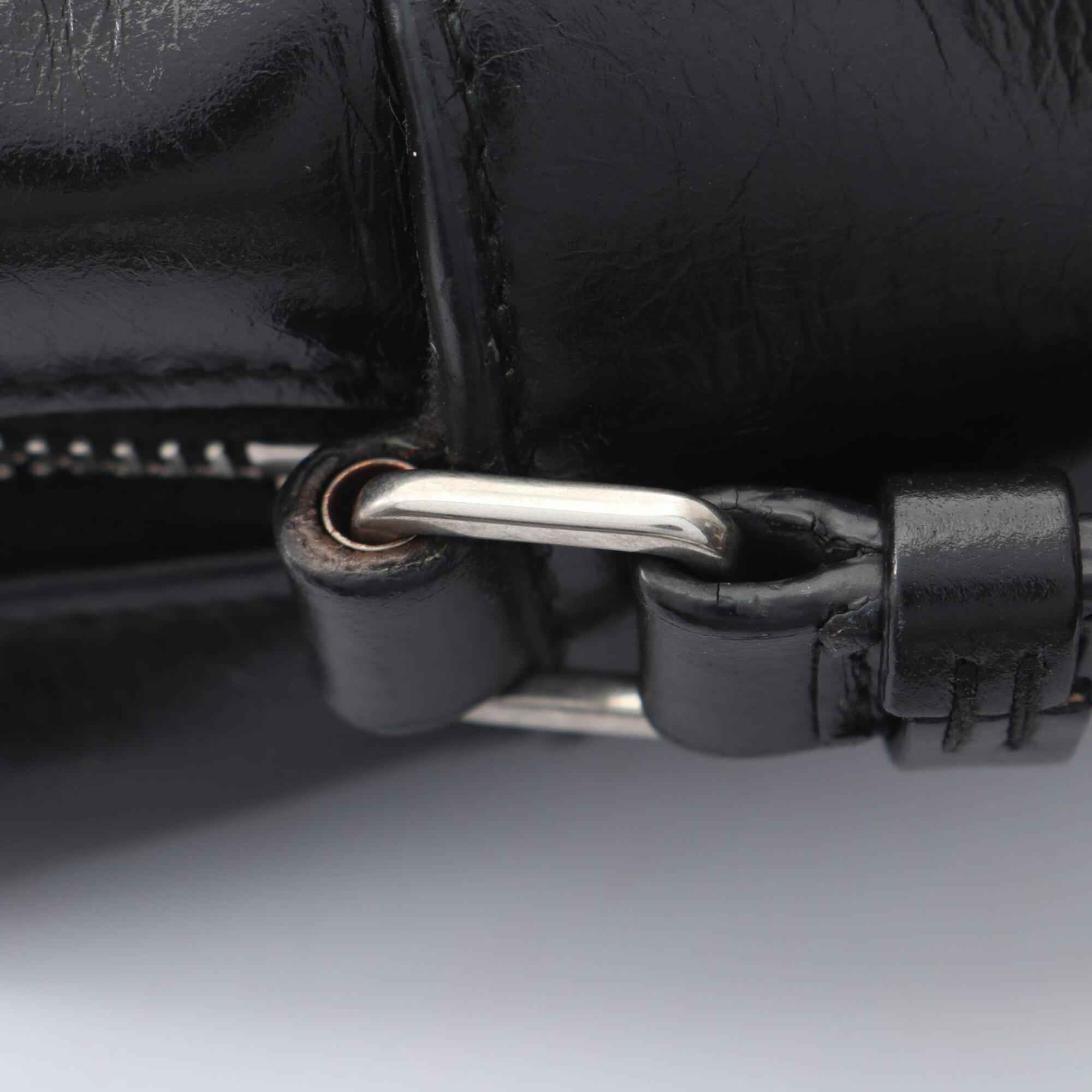 Yves Saint Laurent Black Leather Shoulder Bag (Pre-Owned)