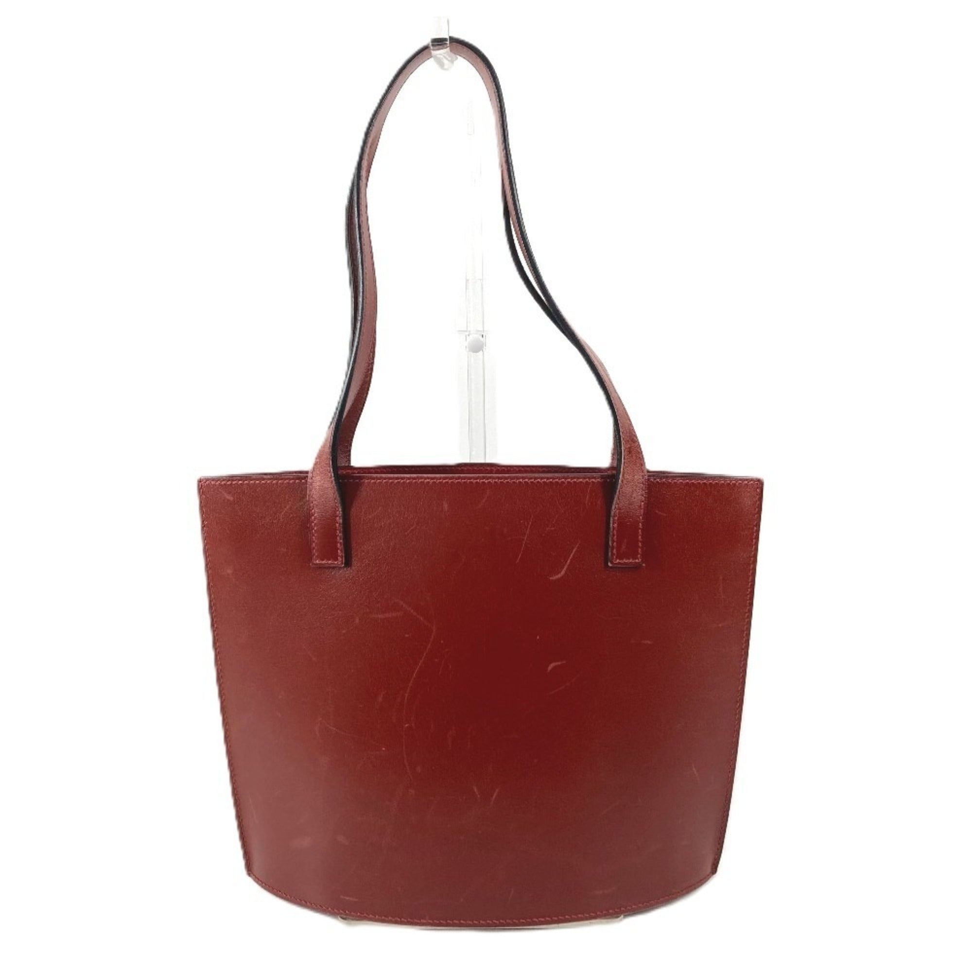 Hermes Brown Box Calf Leather Handbag Shoulder Bag Tote Bag (Pre-Owned)