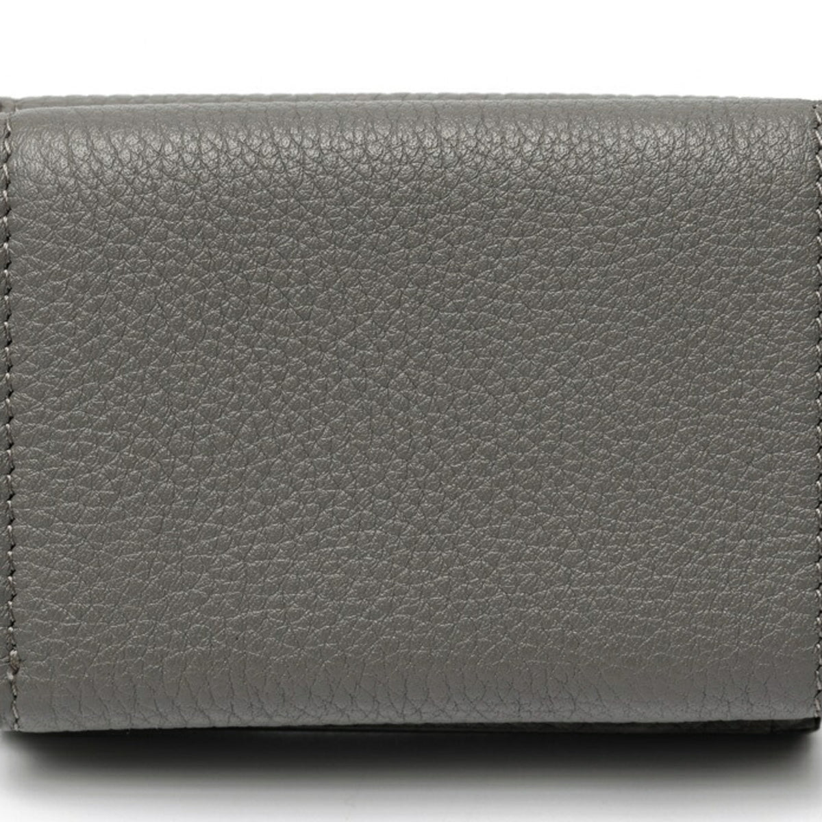 Fendi Gray Leather Wallet (Tri-Fold) (Pre-Owned)