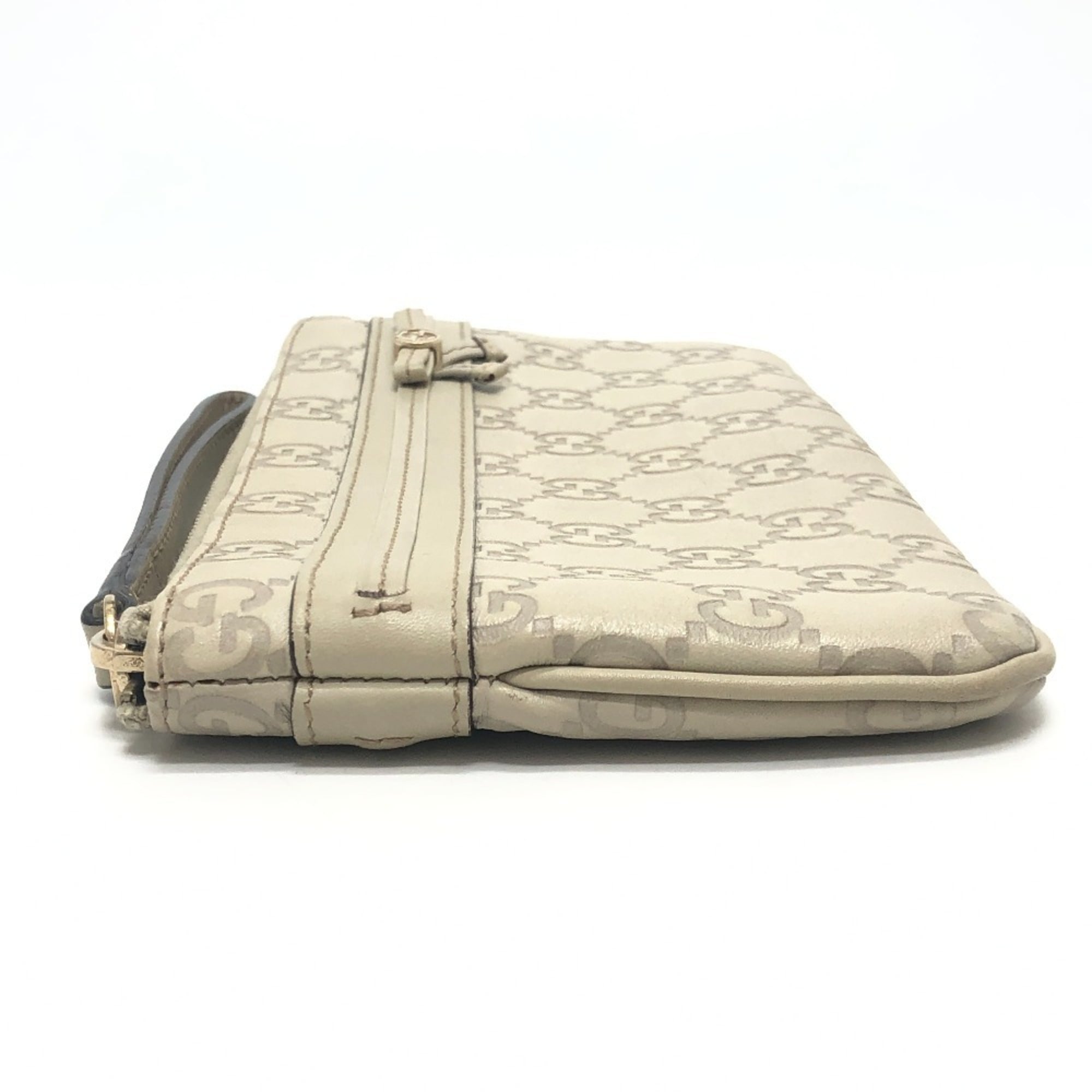 Gucci White Clutch Bag Handbag Pouch (Pre-Owned)