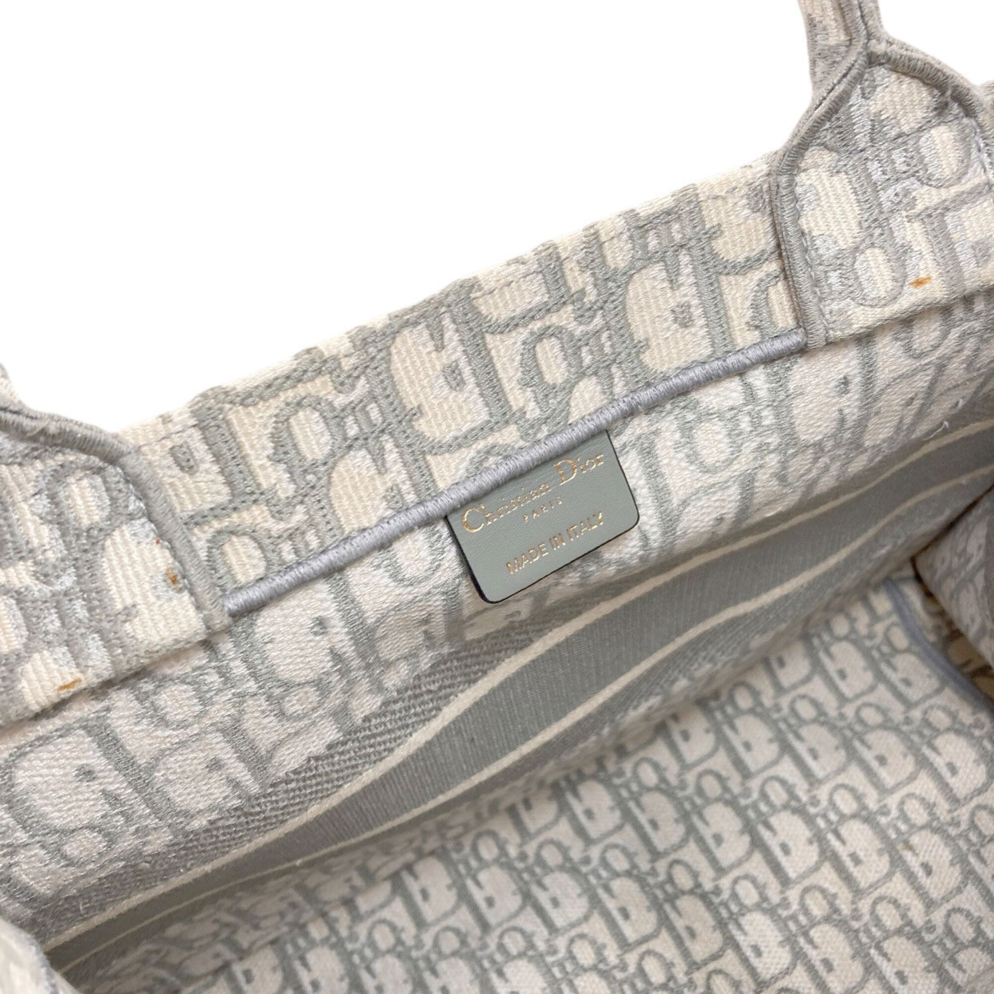 Christian Dior Gray Canvas Tote Bag (Pre-Owned)