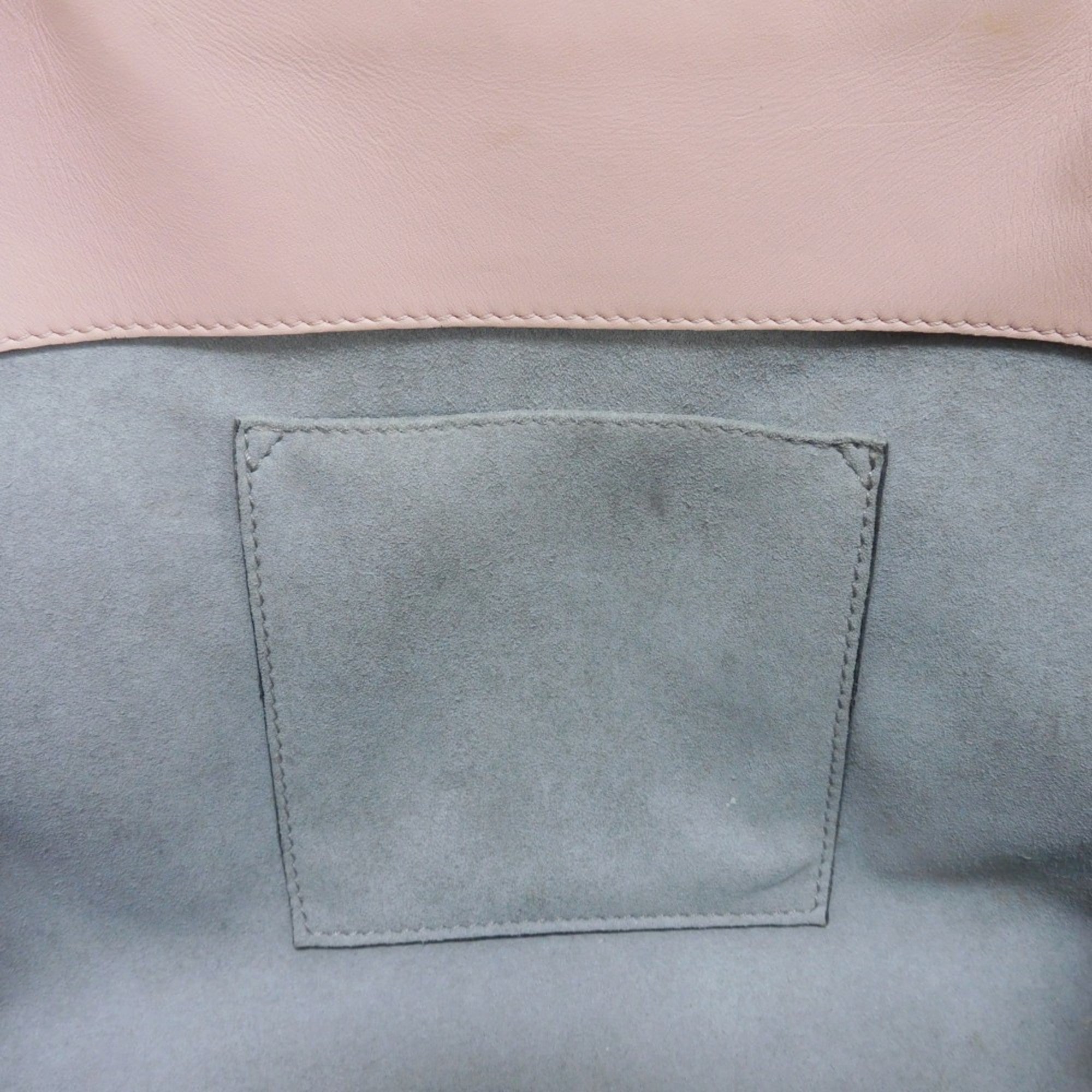 Gucci Light Pink Bamboo Leather Handbag (Pre-Owned)