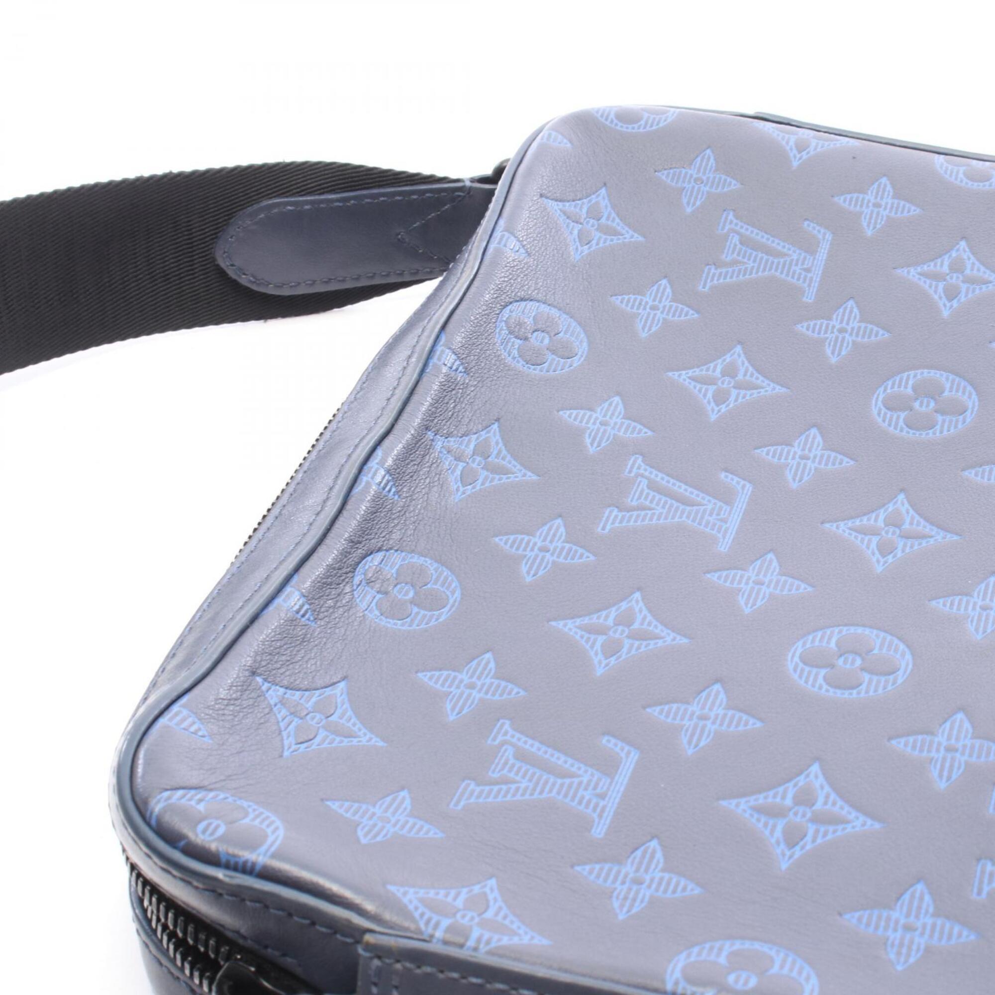 Louis Vuitton Navy Monogram Shadow Handbag Shoulder Bag (Pre-Owned)