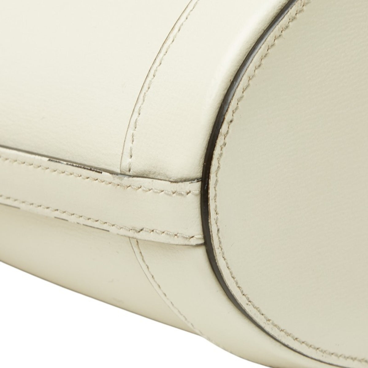 Gucci Beige Leather Canvas Shoulder Bag (Pre-Owned)