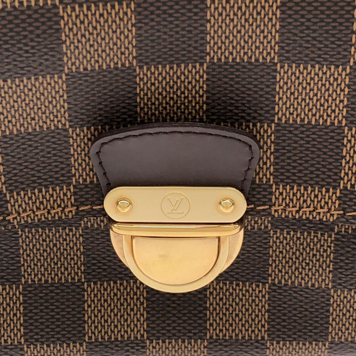 Louis Vuitton Ebene Coated Canvas Shoulder Bag (Pre-Owned)