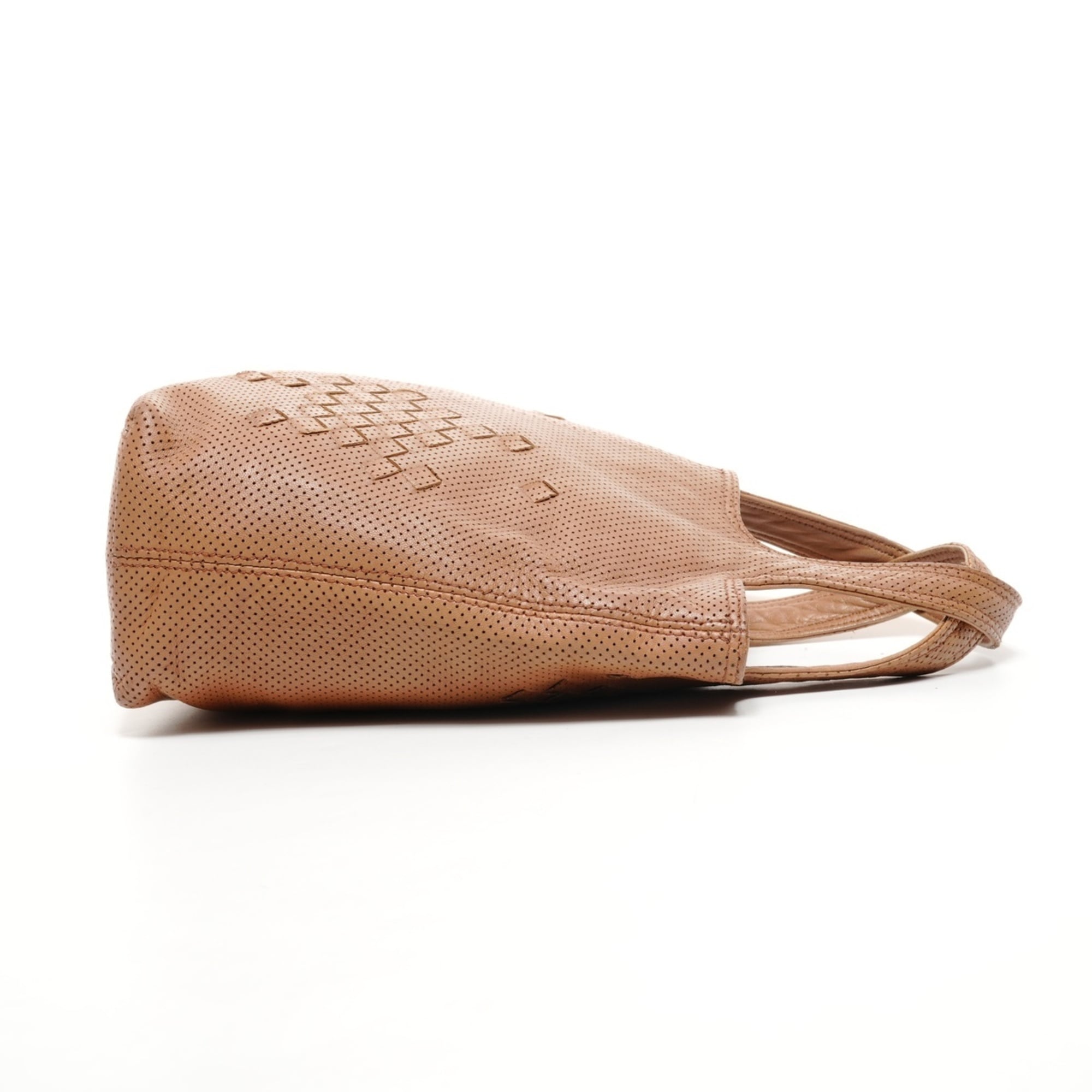 Bottega Veneta Intrecciato Brown Leather Handbag (Pre-Owned)