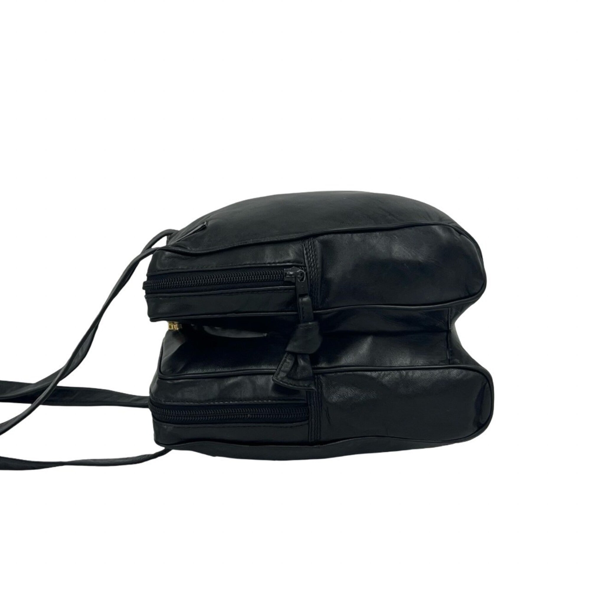 Loewe Black Leather Shoulder Bag Tote Bag (Pre-Owned)