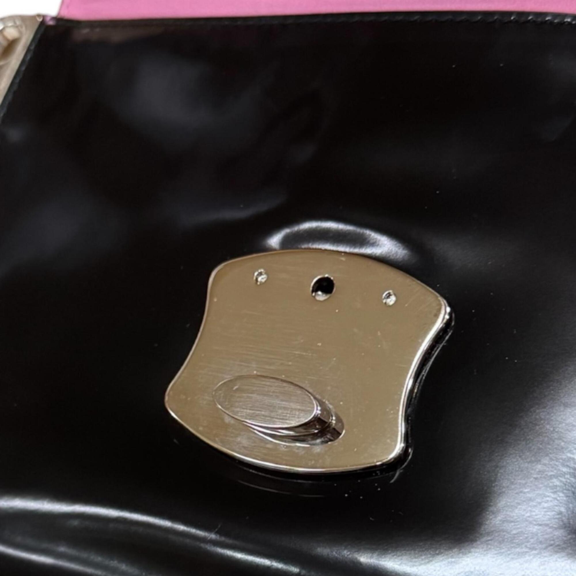 Prada Black Nero Leather Shoulder Bag (Pre-Owned)