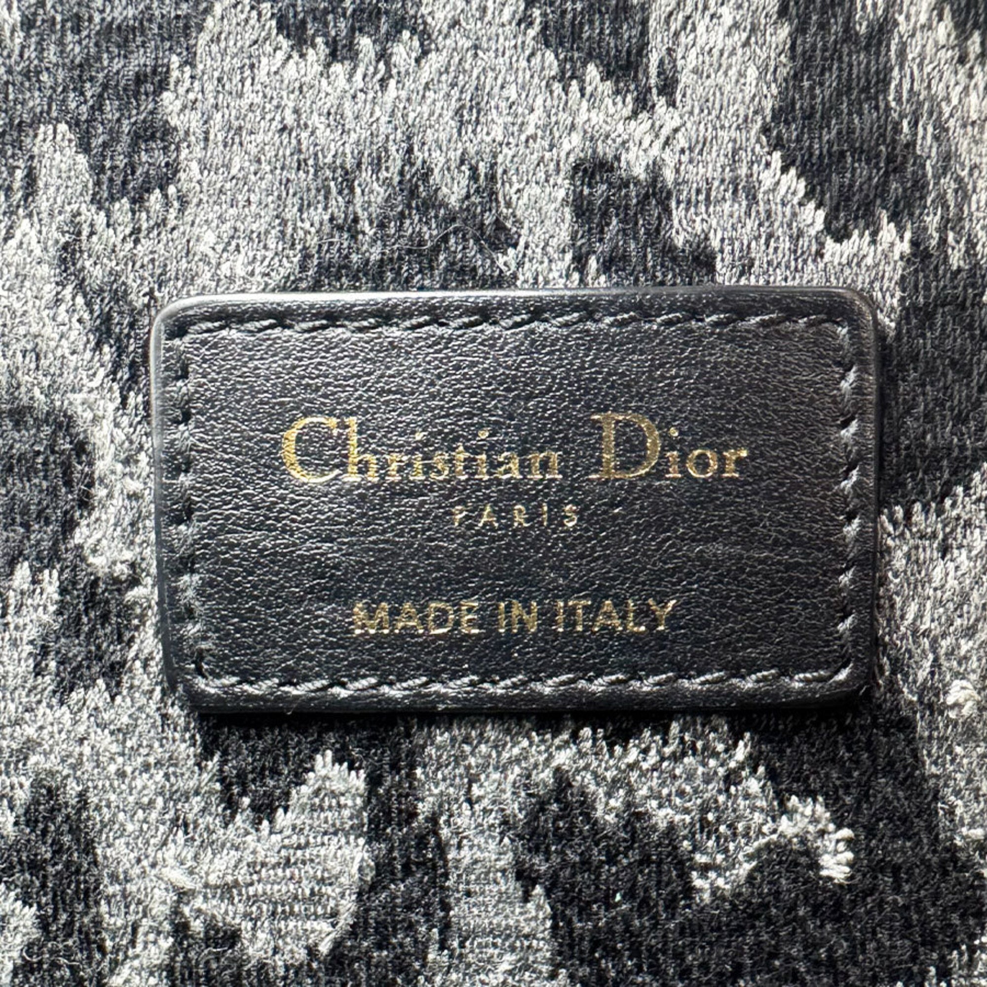 Christian Dior Black Velvet Shoulder Bag (Pre-Owned)