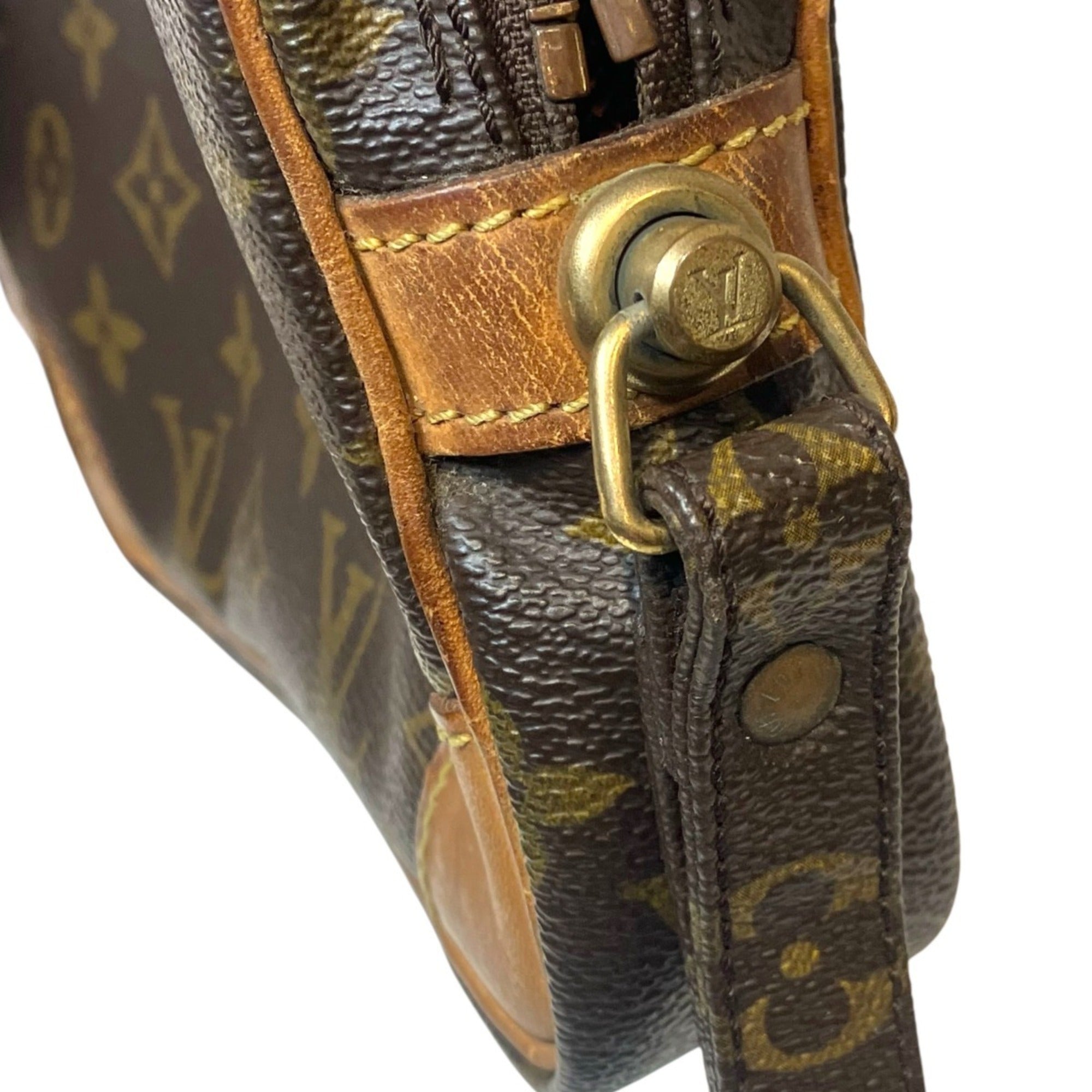 Louis Vuitton Brown Galle Monogram Leather Clutch Bag (Pre-Owned)