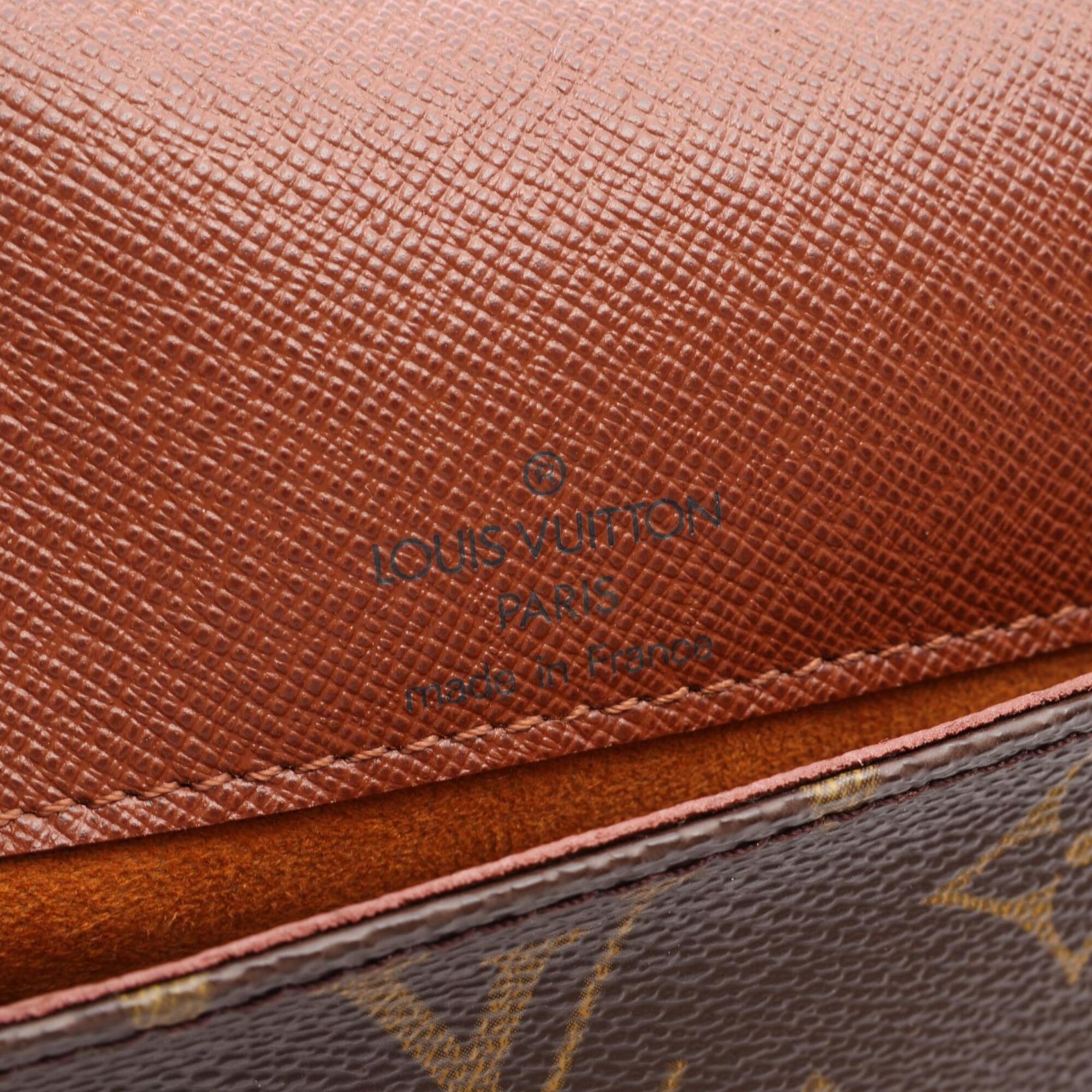 Louis Vuitton Brown Pvc Coated Canvas Handbag Shoulder Bag (Pre-Owned)