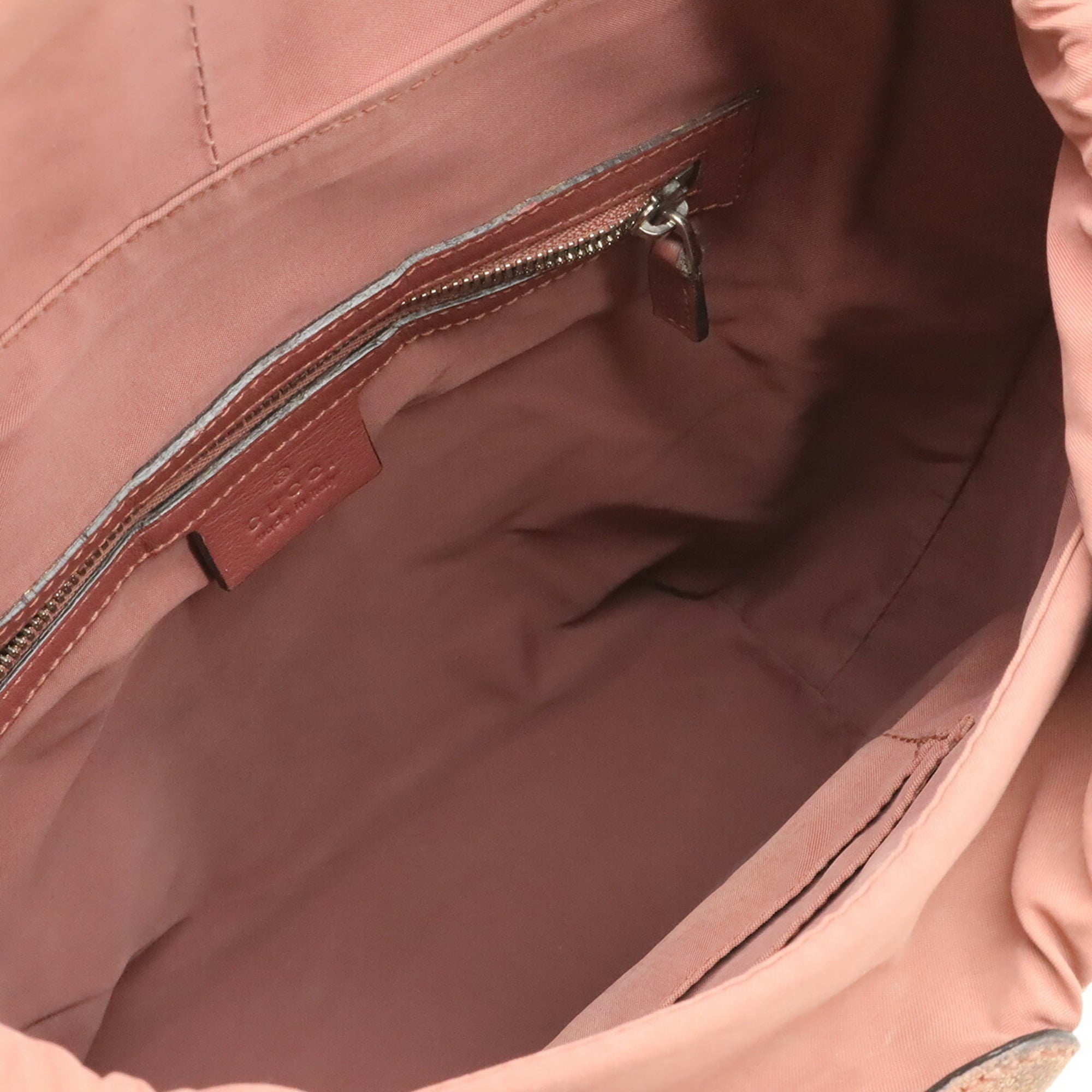 Gucci Gg Blooms Beige Pink Multi-Color Gg Supreme Suede Backpack (Pre-Owned)