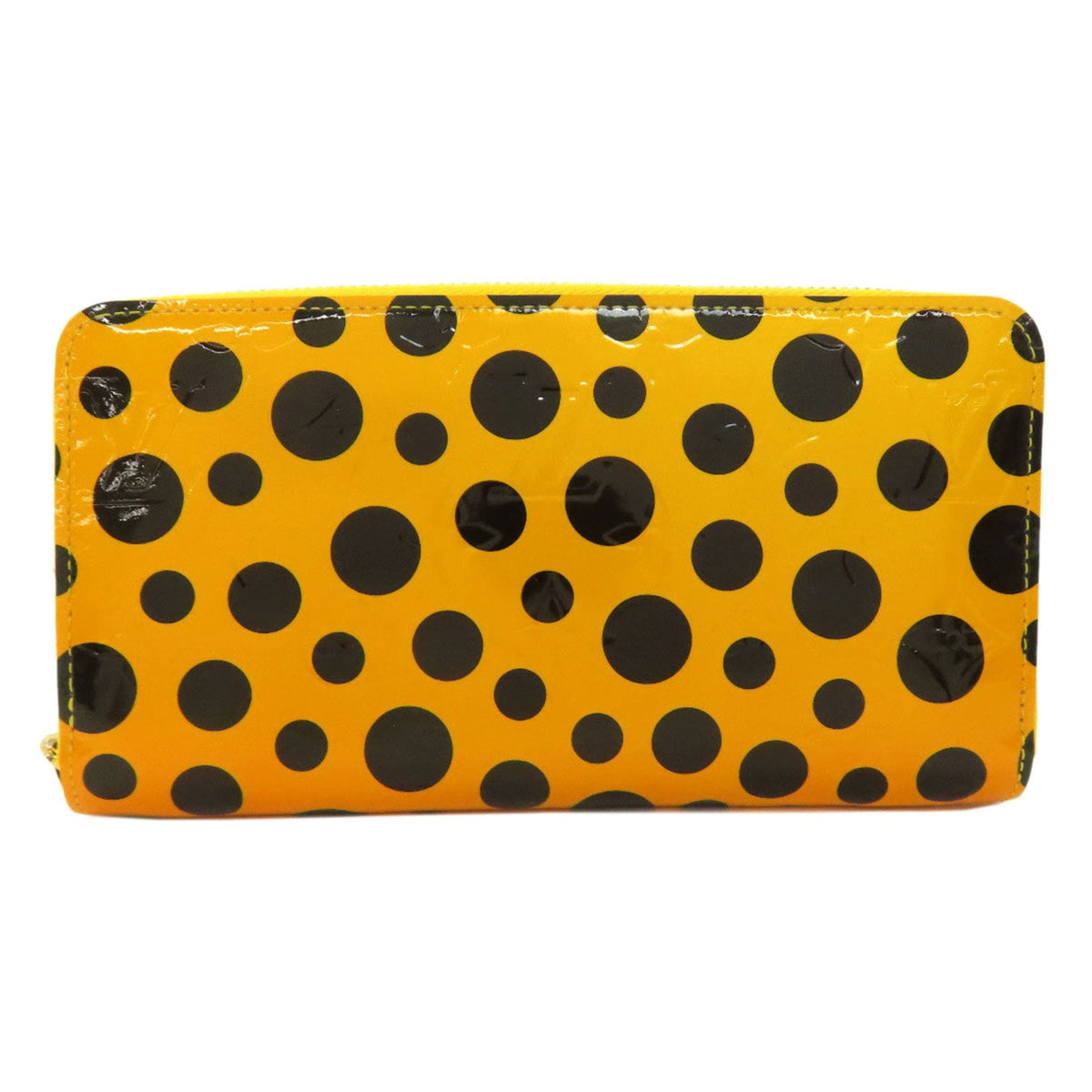 Louis Vuitton Black Yellow Vernis Long Wallet (Bi-Fold) (Pre-Owned)