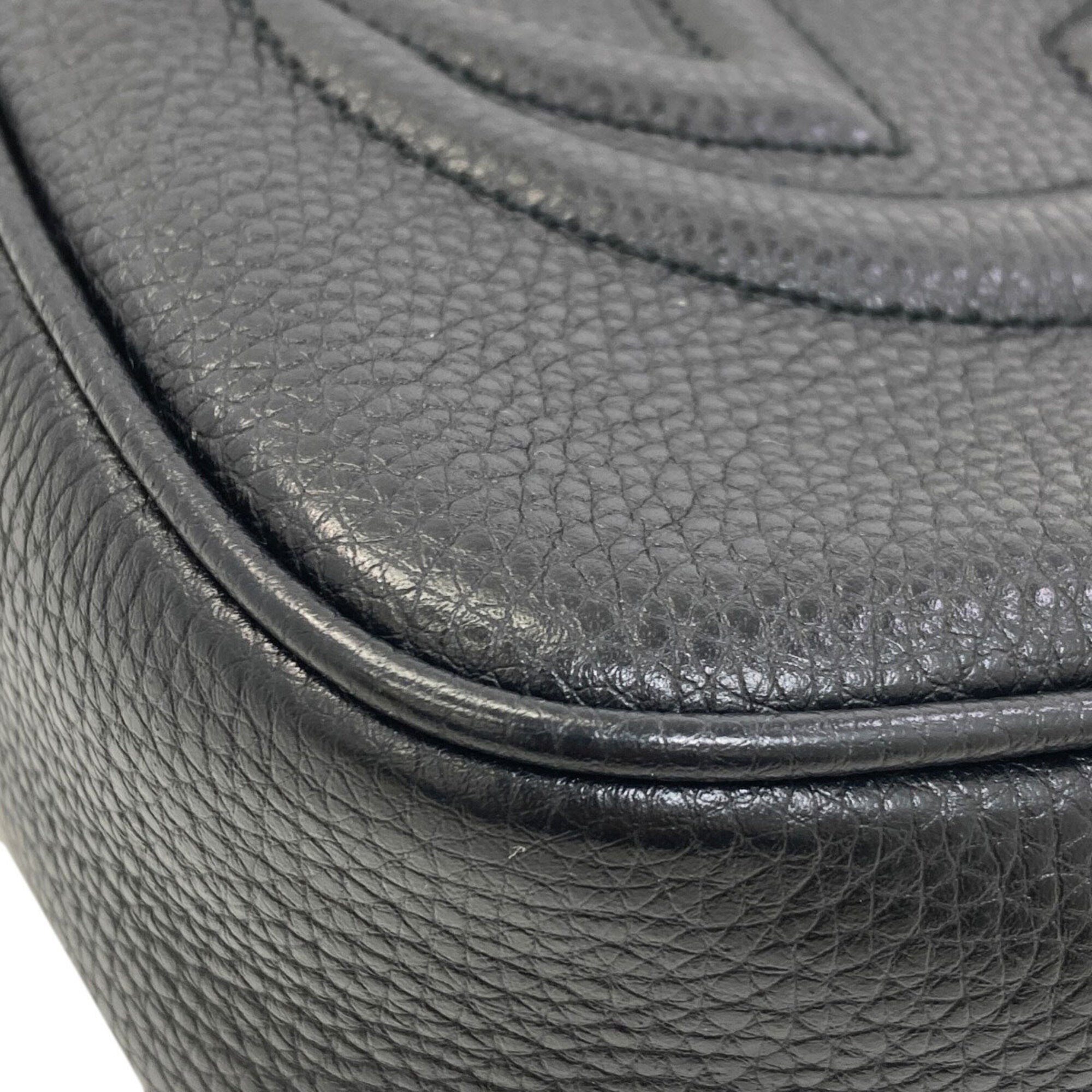 Gucci Black Leather Shoulder Bag (Pre-Owned)