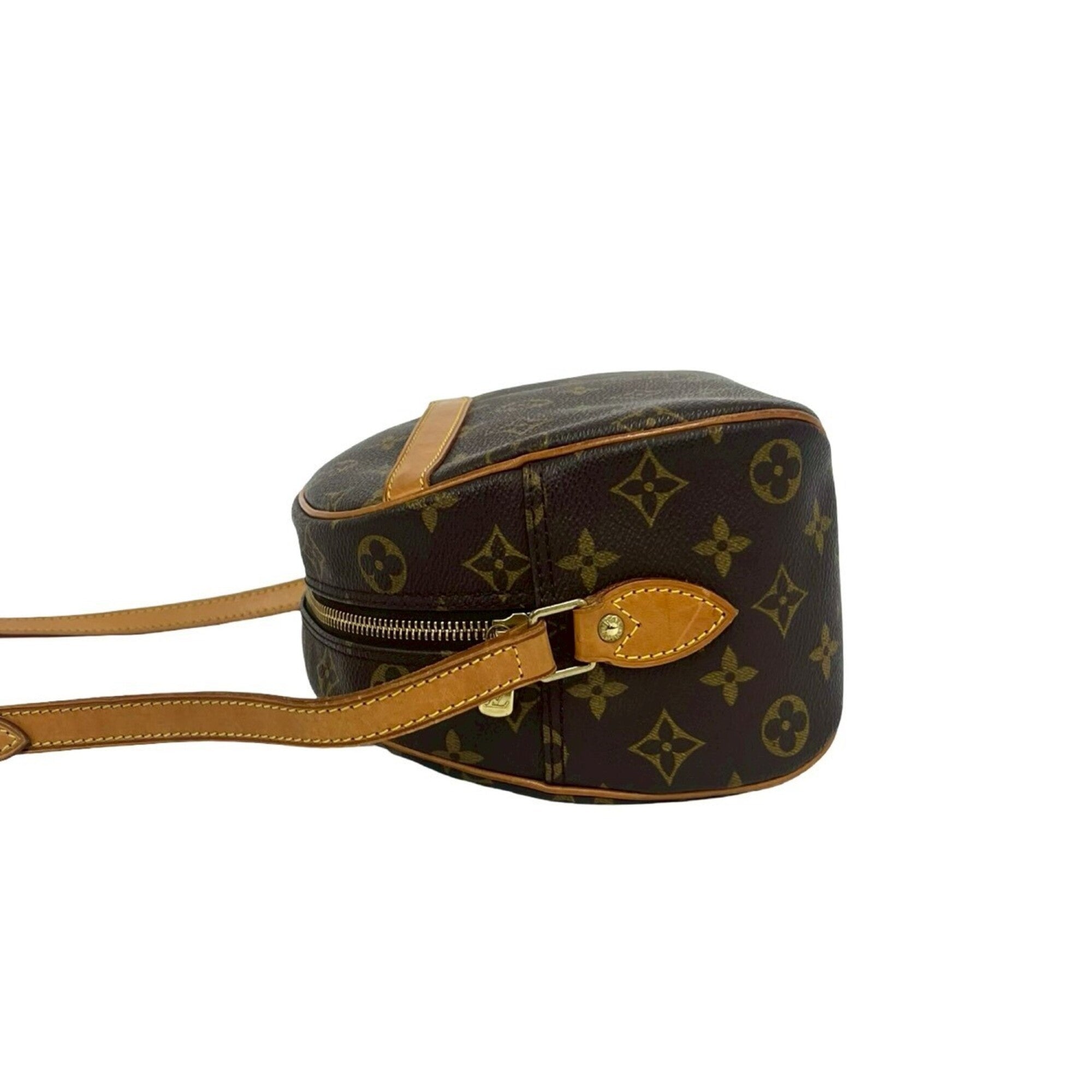 Louis Vuitton Brown Leather Pvc Shoulder Bag (Pre-Owned)