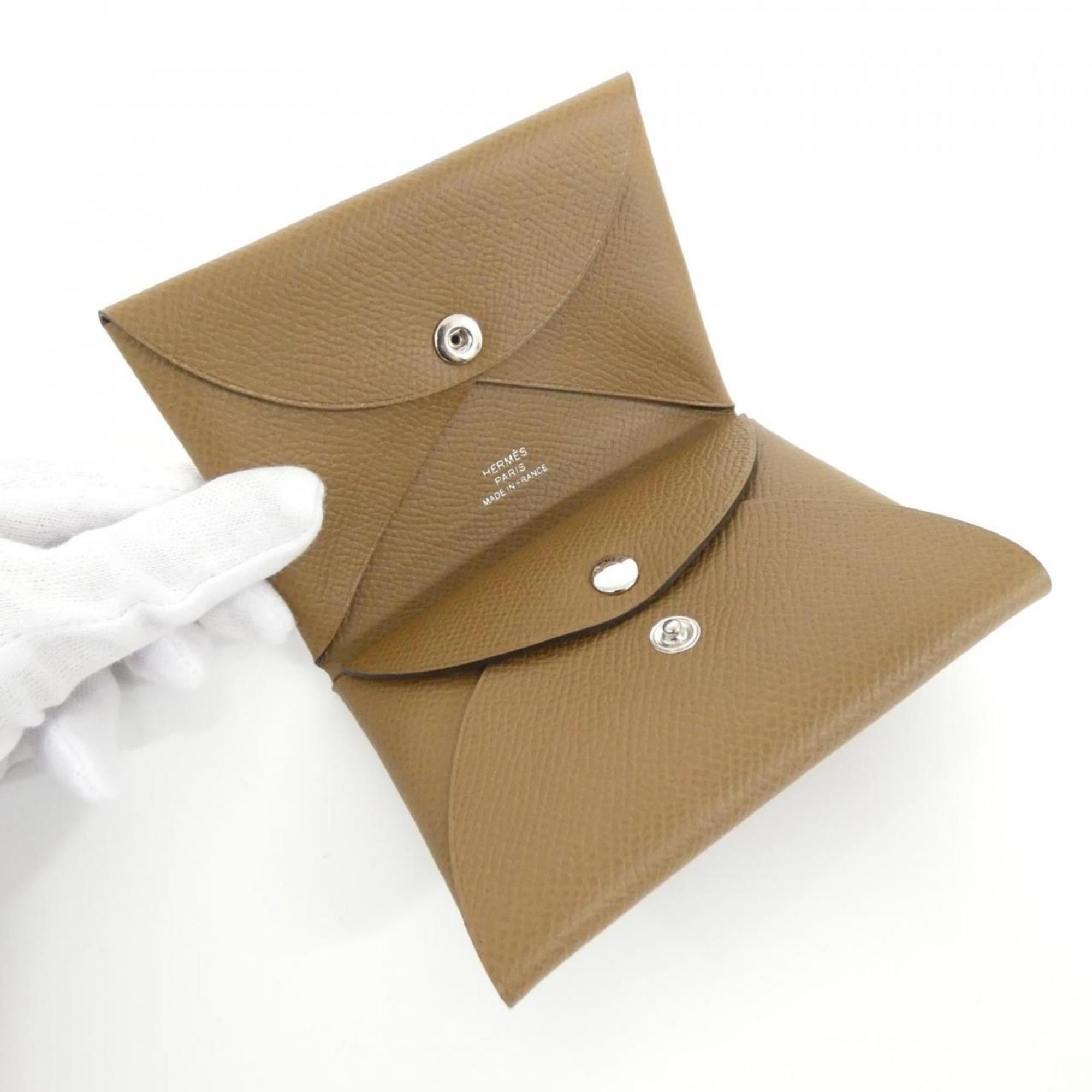 Hermes Alezan Epsom Leather Coin Purse/Coin Case (Pre-Owned)