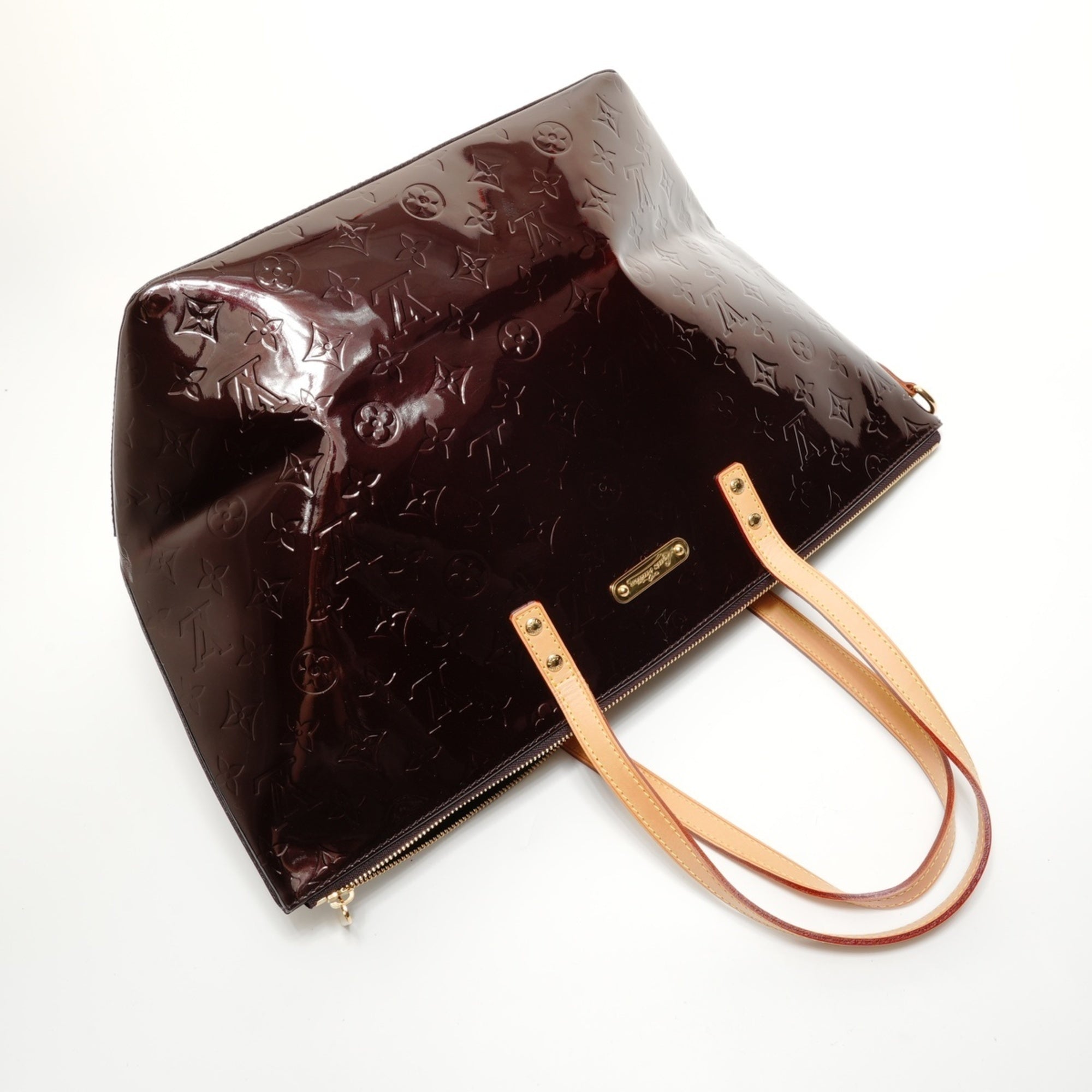 Louis Vuitton Monogram Vernis Red Color Monogram Vernis Tote Bag (Pre-Owned)
