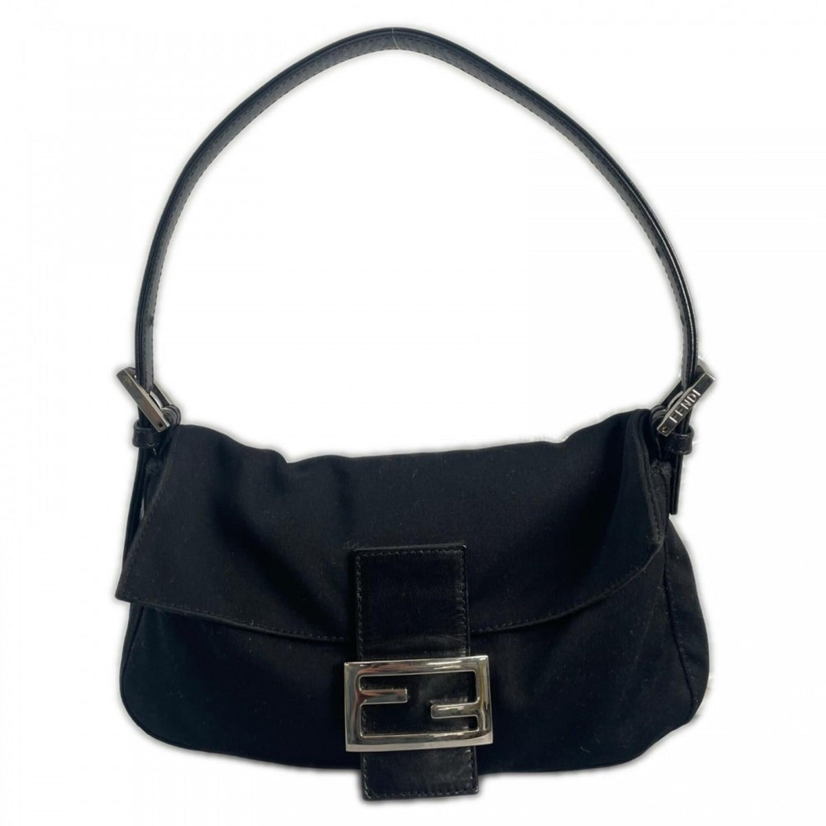 Fendi Black Satin Handbag (Pre-Owned)