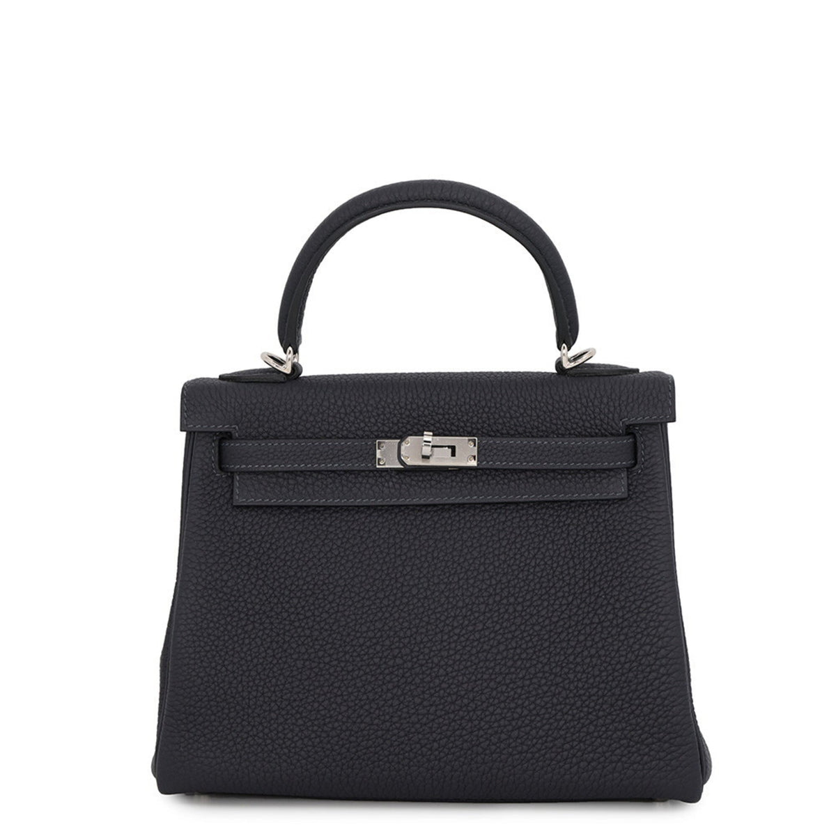 Hermes Black Togo Leather Handbag (Pre-Owned)