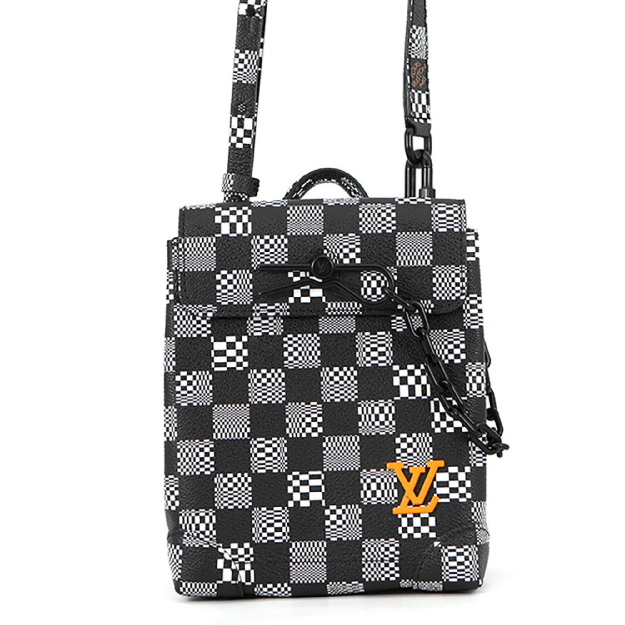 Louis Vuitton Black Blanc Noir Handbag Shoulder Bag (Pre-Owned)