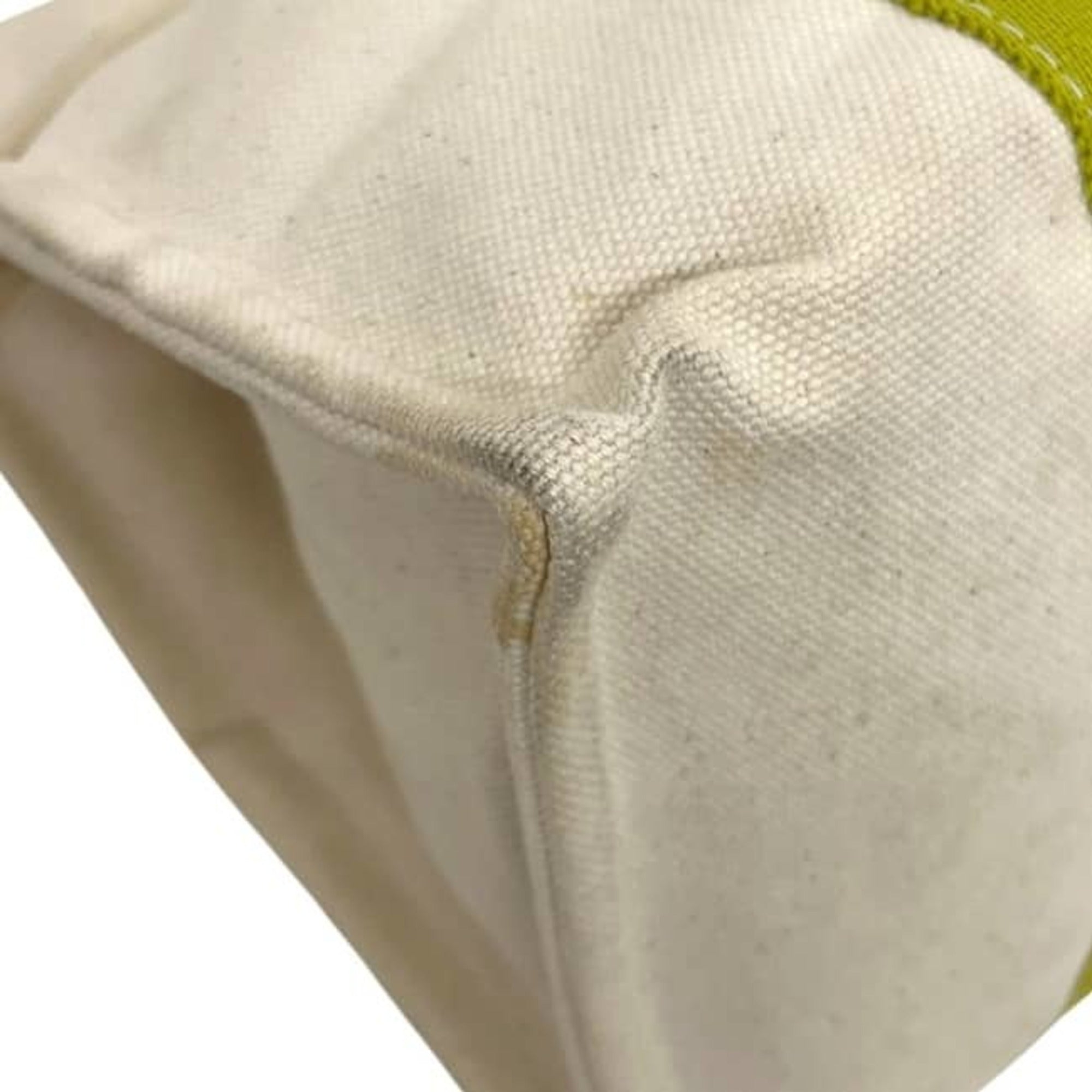Hermes Bora Bora Green White Canvas Tote Bag (Pre-Owned)