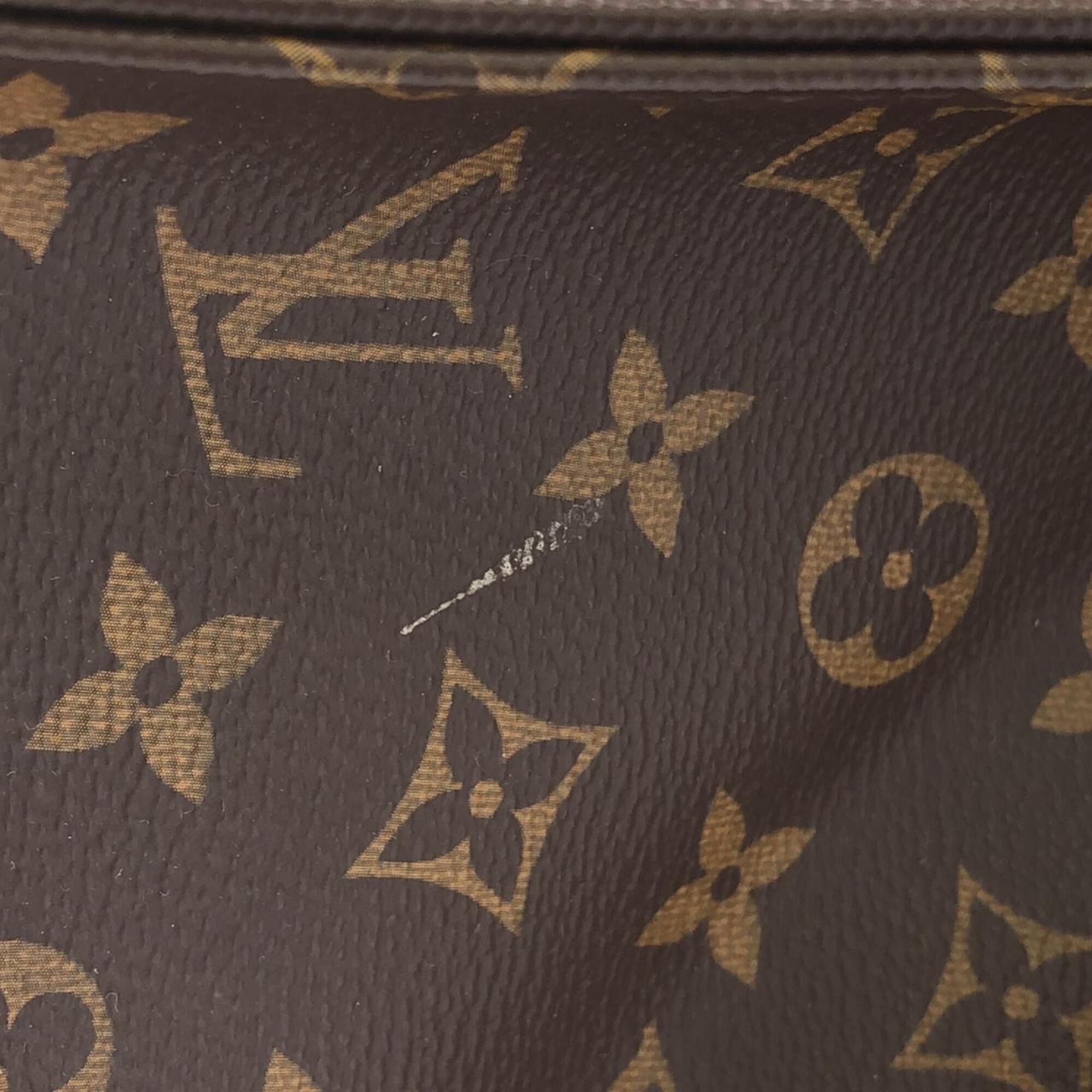 Louis Vuitton Marron Coated Canvas Handbag (Pre-Owned)
